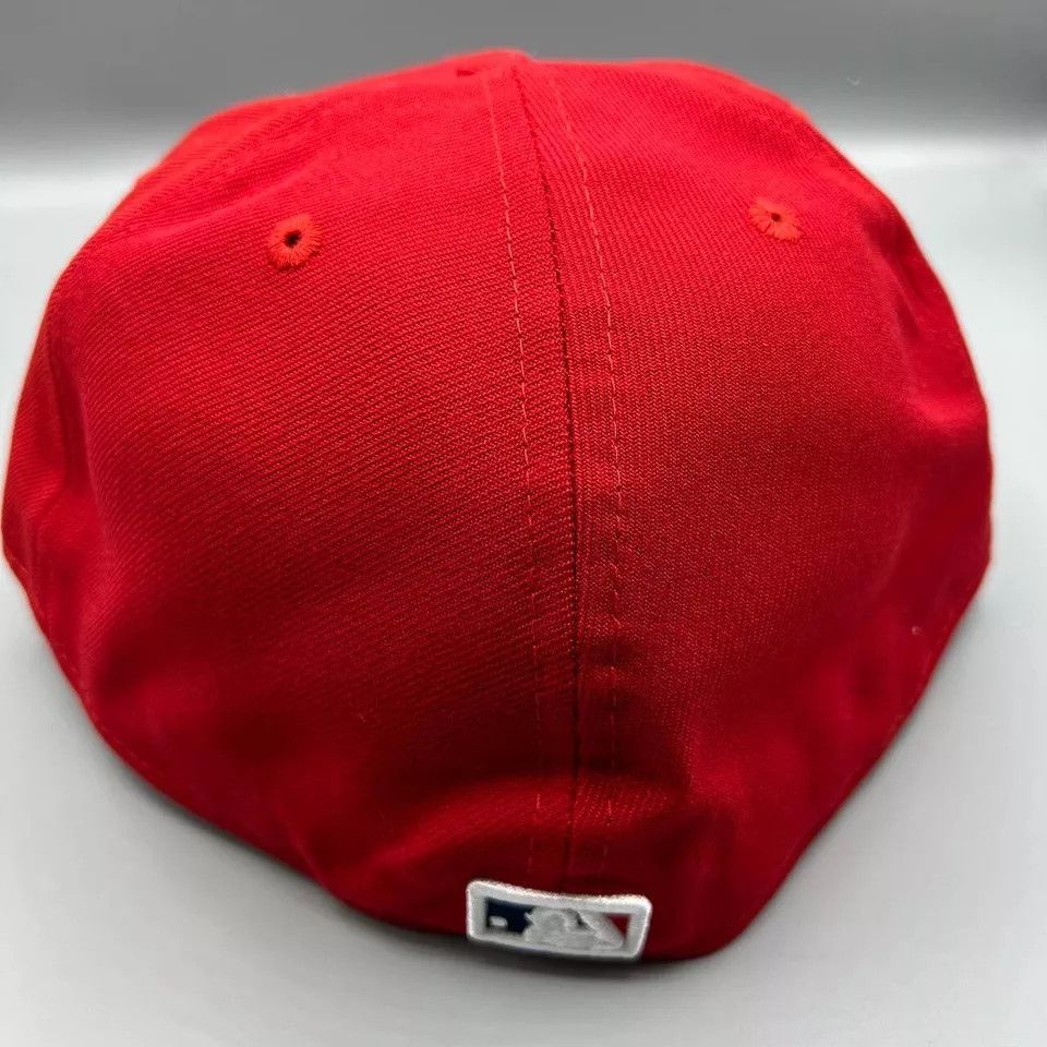 New Era Cleveland Indians Guardians Hat Men 8 Red Fitted New Size ONE SIZE - 6 Thumbnail