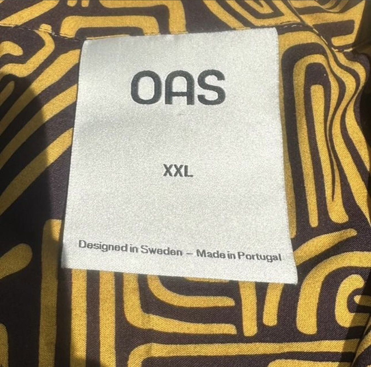 OAS OAS Sweden Tawny Golconda Viscose Resort Abstract Labyrinth Size US XXL / EU 58 / 5 - 3 Thumbnail