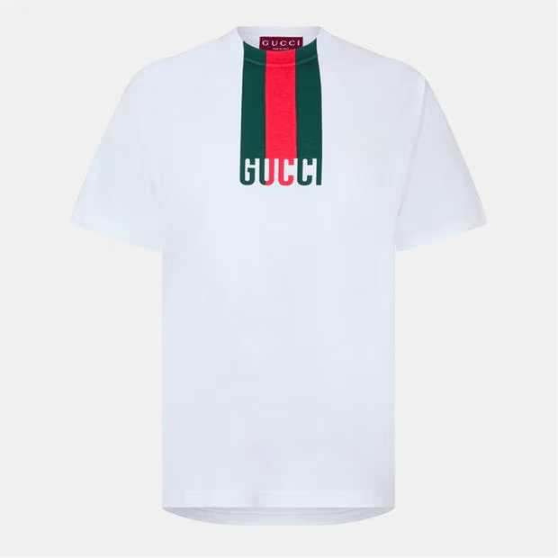 Gucci Stripe Web T-Shirt Size US L / EU 52-54 / 3 - 1 Thumbnail