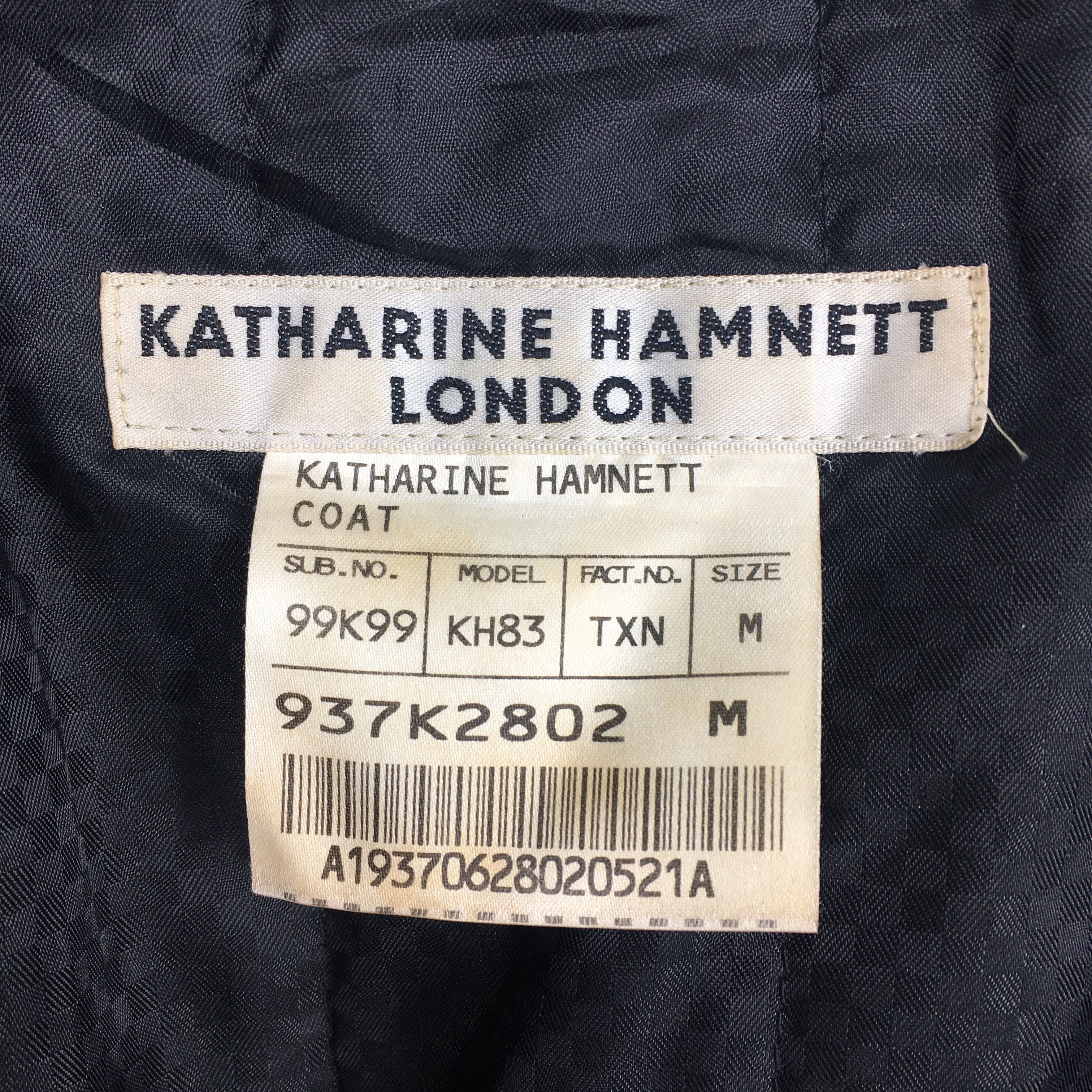 Katharine Hamnett London × Le Grande Bleu (L.G.B.) × Vintage Vintage Katharine Hamnett London Women Long Jacket Medium Size M / US 6-8 / IT 42-44 - 6 Thumbnail