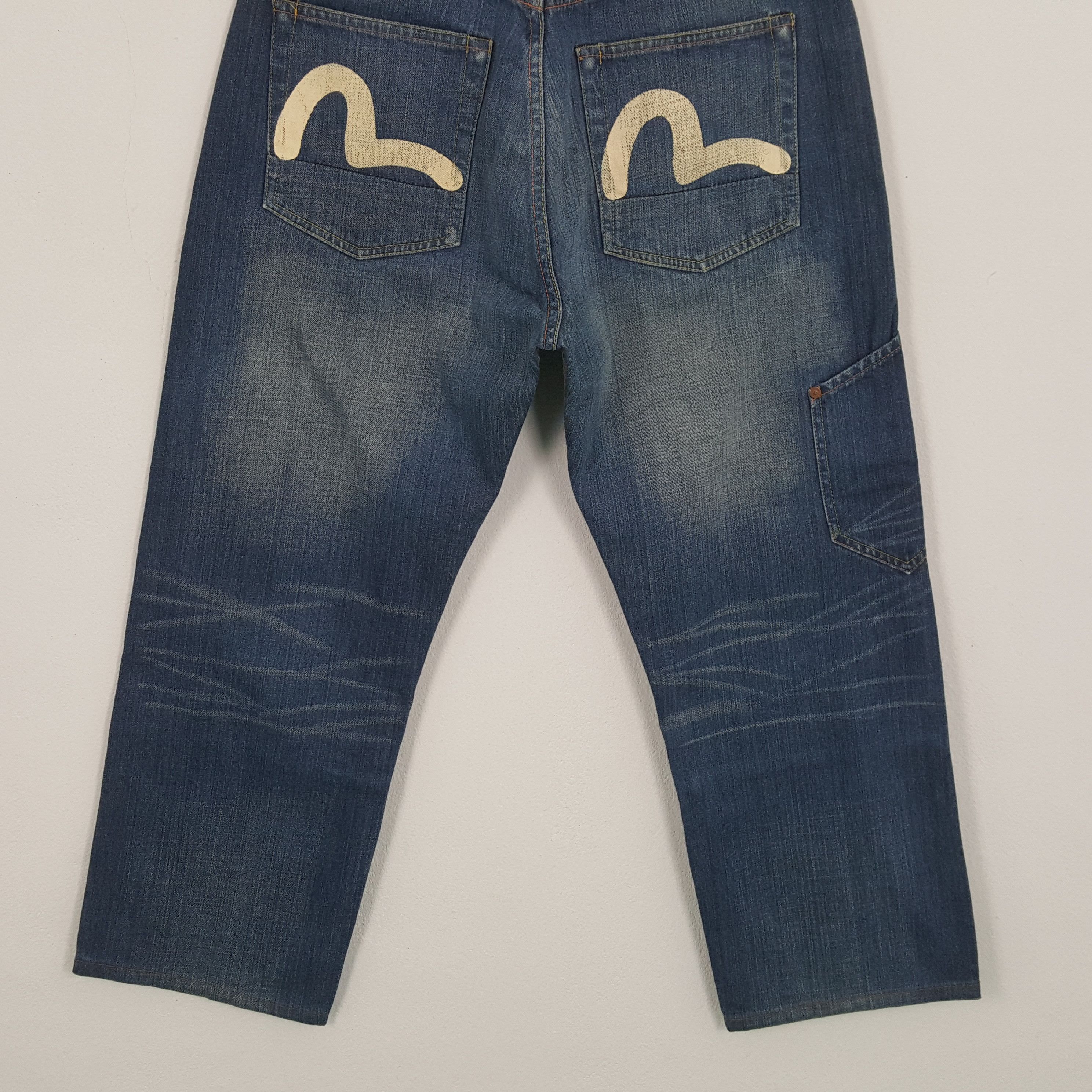 Evisu × Japanese Brand × Vintage Vintage EVISU Japanese Brand Daicock Custom Style Jeans Size US 31 - 6 Thumbnail