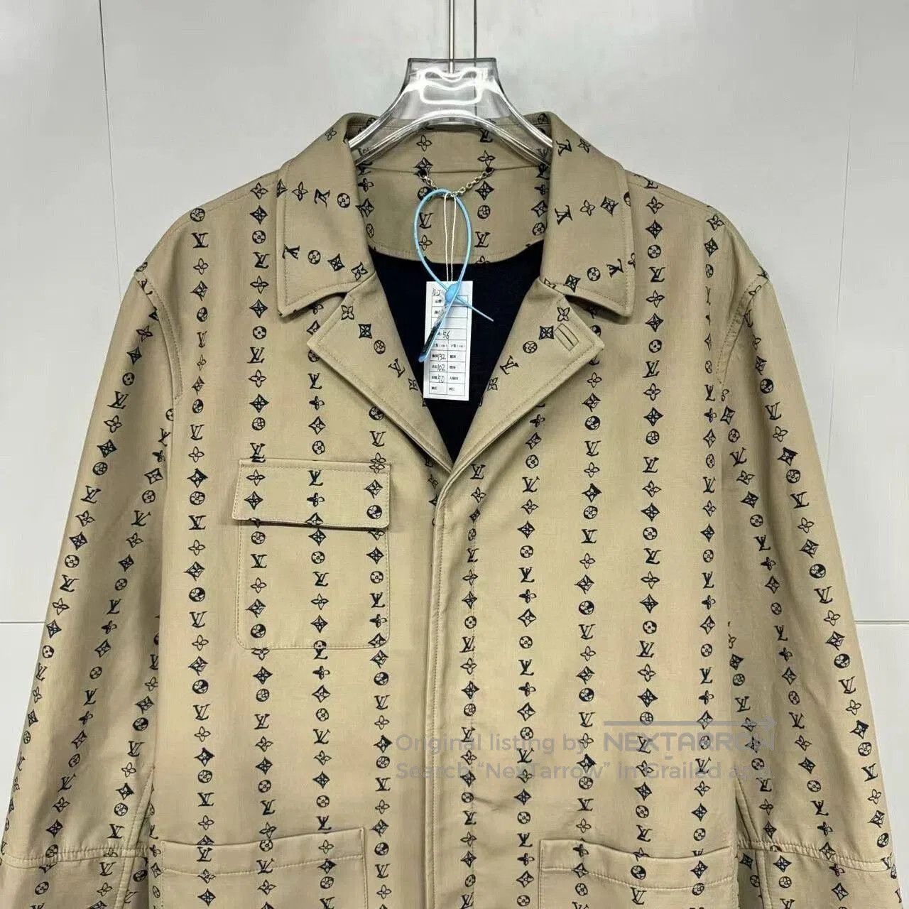 Louis Vuitton louis vuitton brown logo printed coat. Size XL / US 12-14 / IT 48-50 - 2 Thumbnail