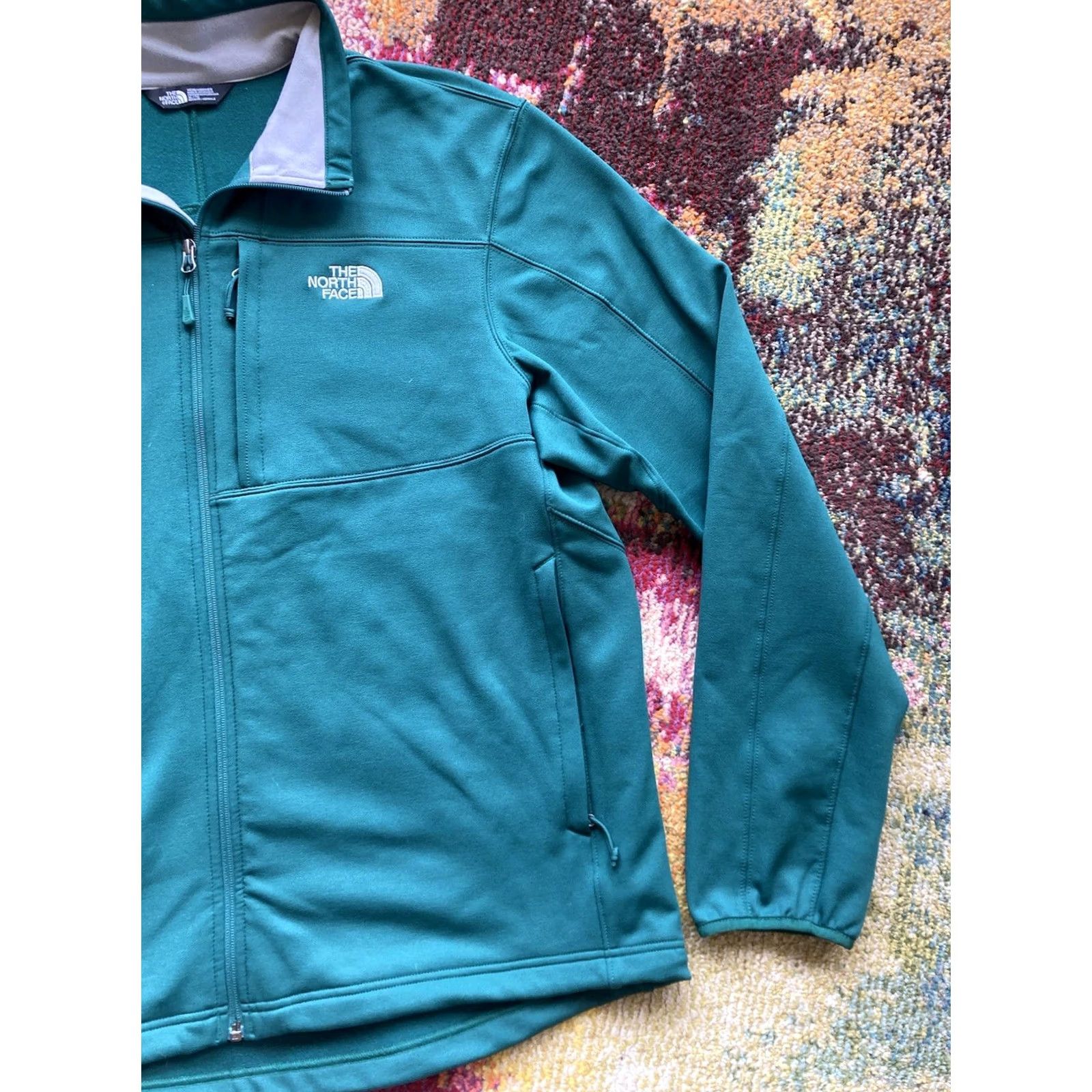 The North Face The North Face Mens Performance Jacket Green Sz XL 200 WT Cinder Full Zip Fleece Size US XL / EU 56 / 4 - 3 Thumbnail