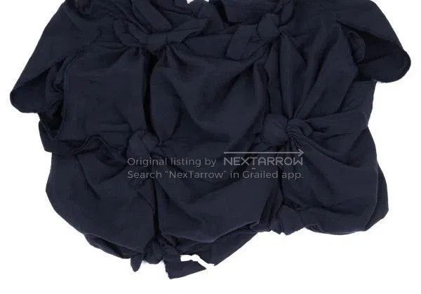Comme des Garcons COMME des GARCONS Navy Knot Crop Top. Size US M / EU 48-50 / 2 - 8 Thumbnail