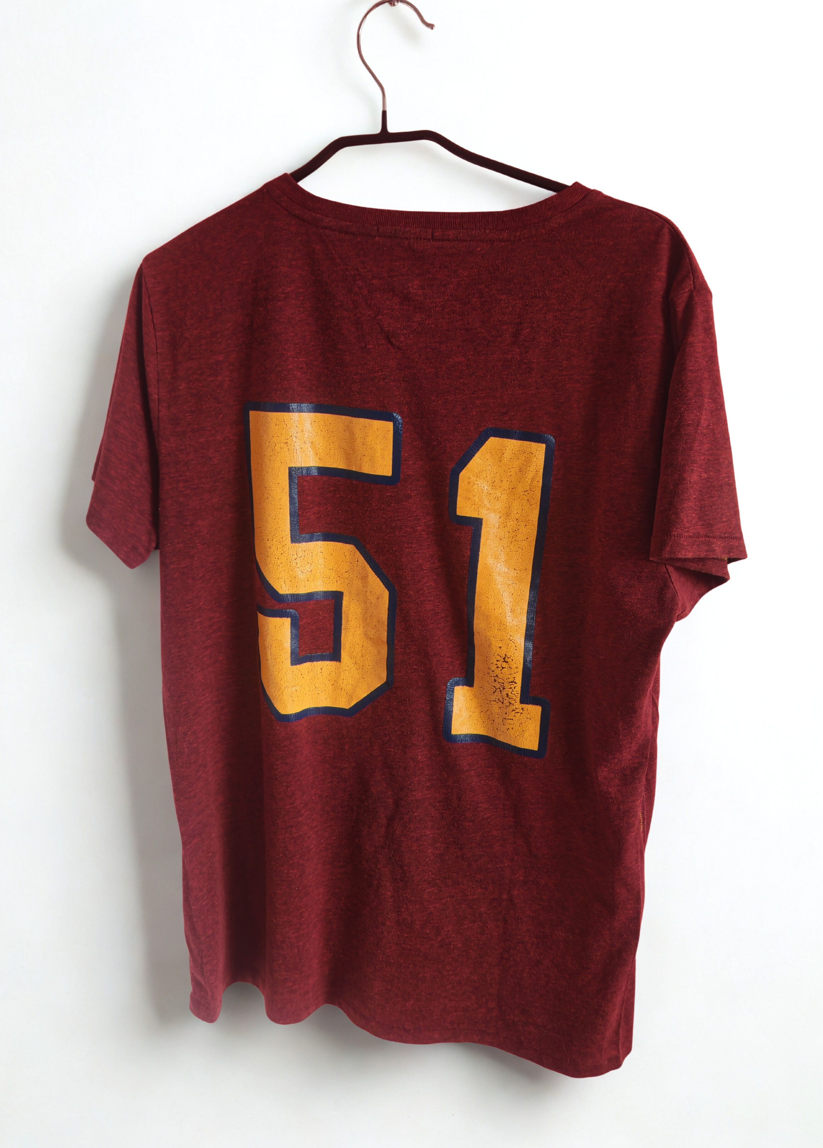 Tommy Hilfiger Vintage Tommy Hilfiger Trashed Logo Graphic Tee Burgundy Size US XL / EU 56 / 4 - 2 Thumbnail