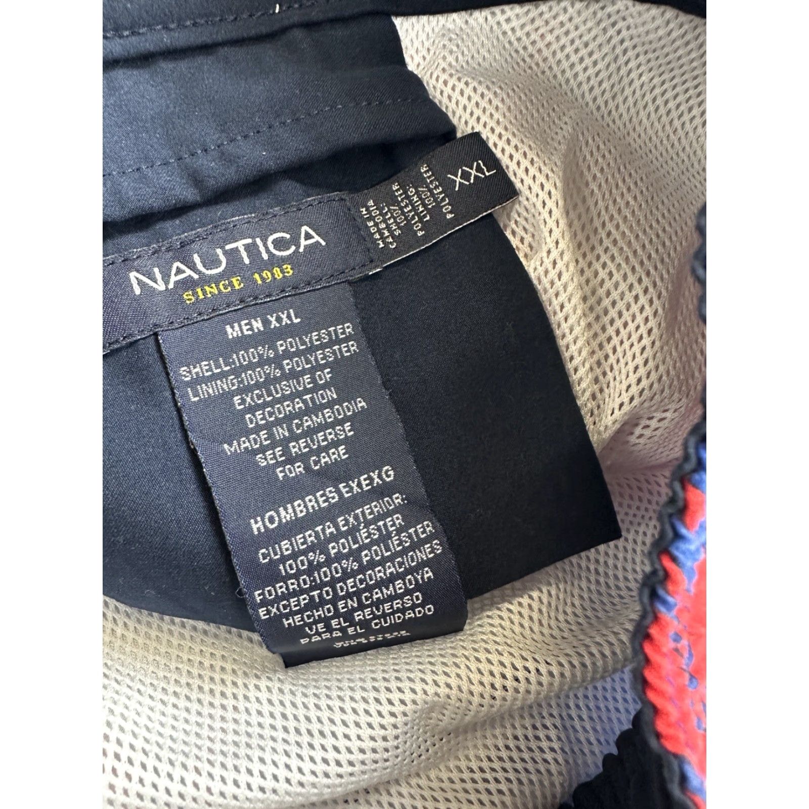 Nautica Nautica Swim Shorts Men’s 2XL Blue Floral Tropical Print Trunks Size US 39 - 3 Thumbnail