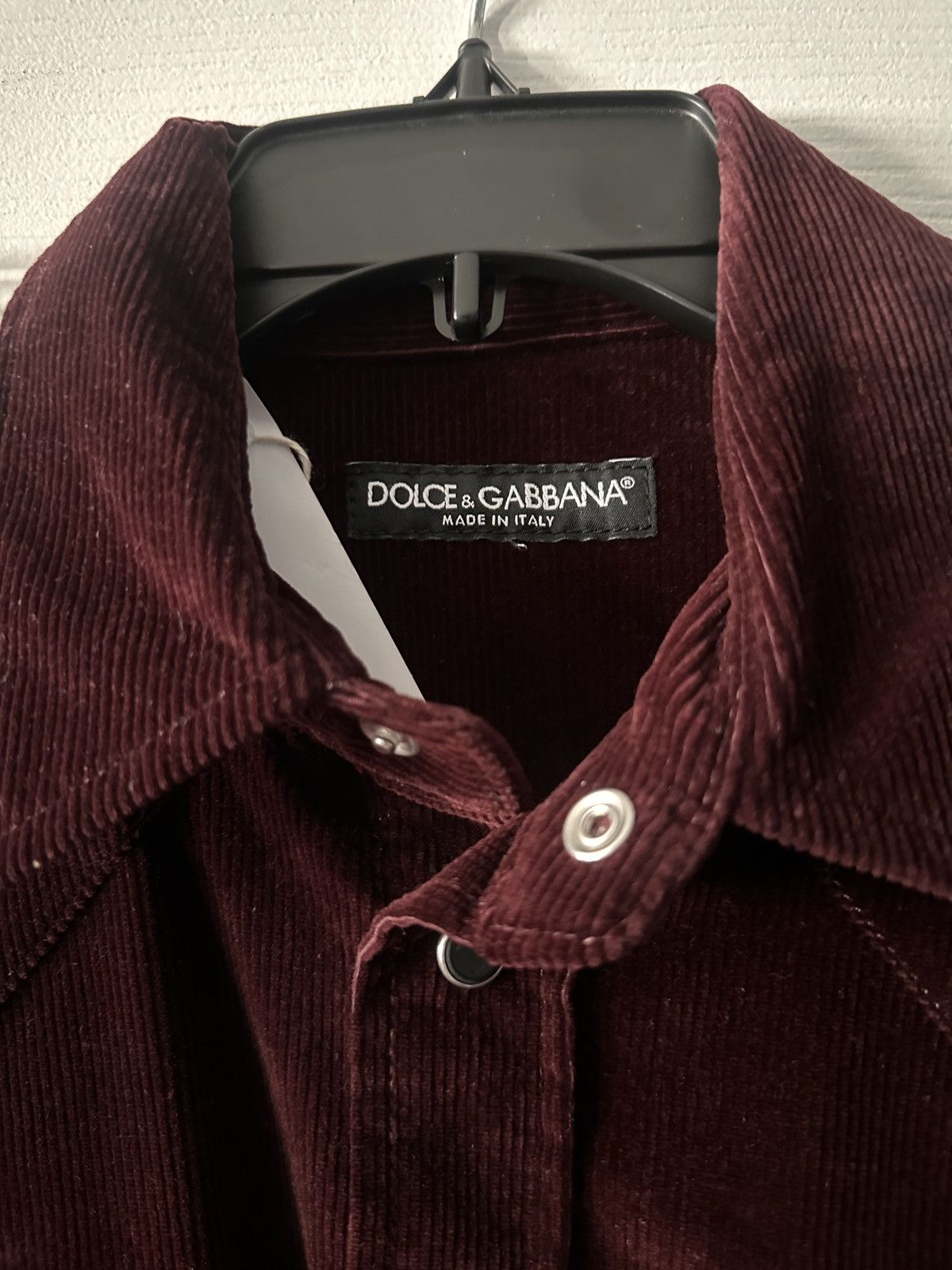 Dolce & Gabbana Dolce & Gabanna Vintage Burgundy Courdoury Button Up Shirt Size US S / EU 44-46 / 1 - 3 Thumbnail
