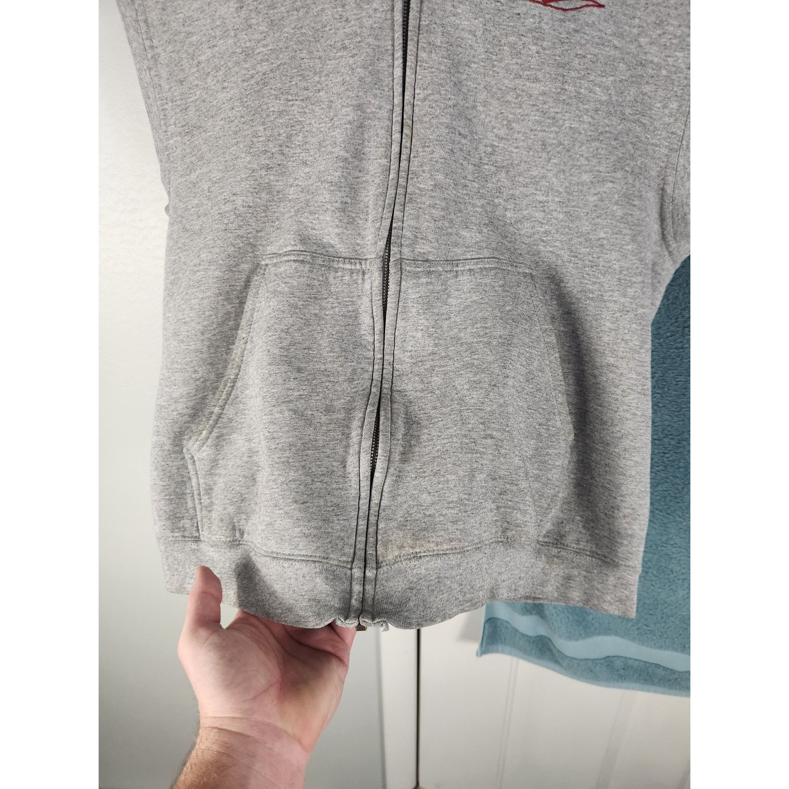 Nike Vintage 90s Nike Sleeveless hoodie Women's large Size L / US 10 / IT 46 - 4 Thumbnail