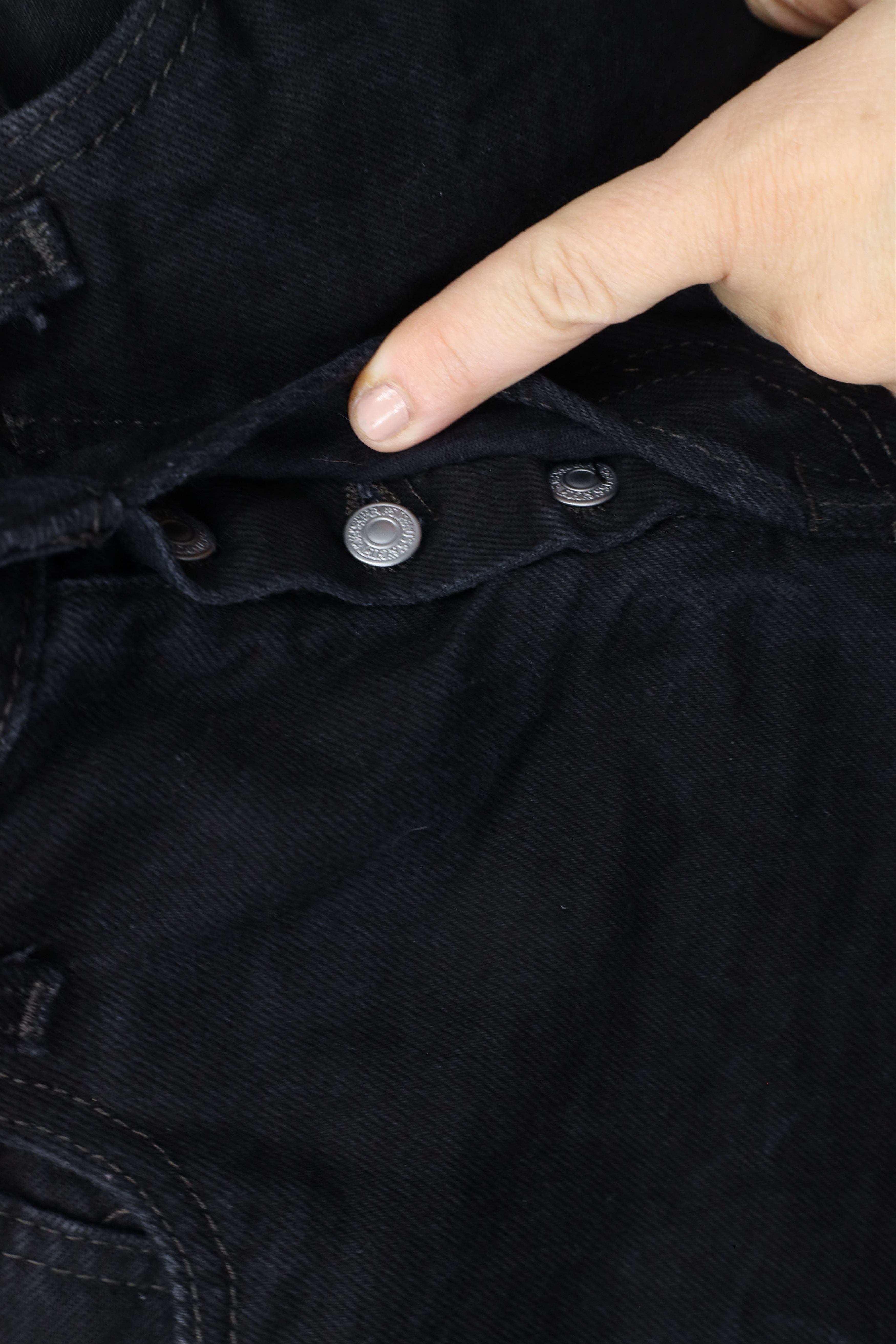 Levi's Y2K Levis 501xx Button Fly Original Fit Denim Jeans Black Size US 30 / EU 46 - 5 Thumbnail