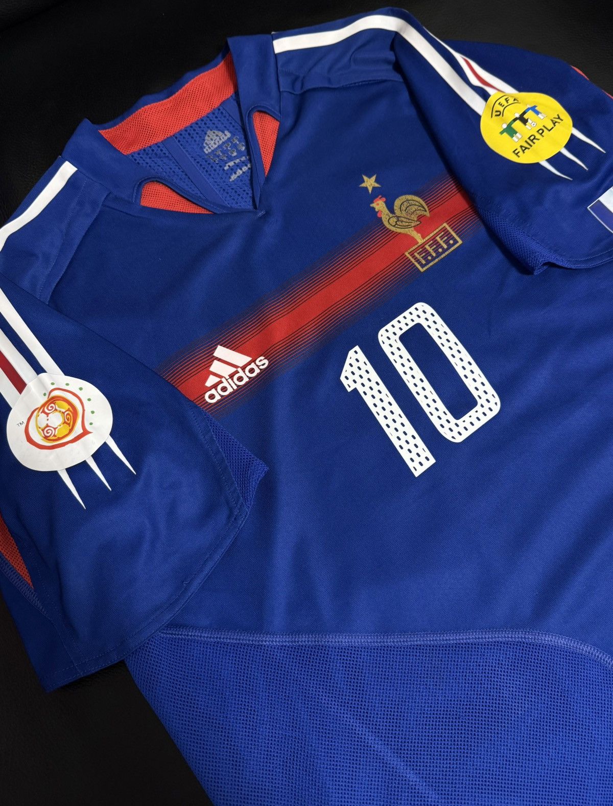 Adidas Original Zidane Player version france 2004 home jersey Size US L / EU 52-54 / 3 - 2 Thumbnail