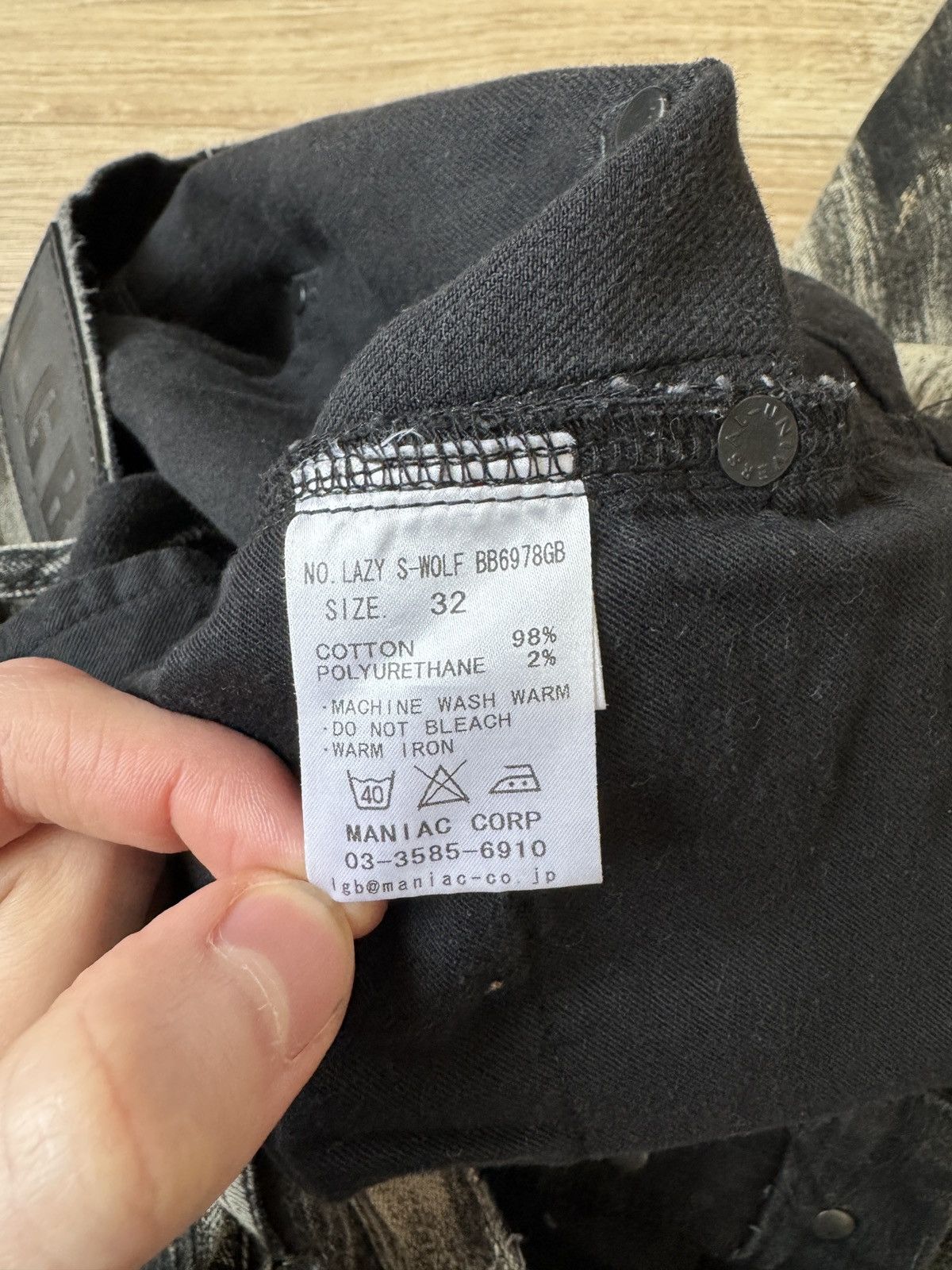 Le Grande Bleu (L.G.B.) L.G.B Lazy S-Wolf Bootcut Jeans Paint Bleach Size US 36 / EU 52 - 8 Thumbnail