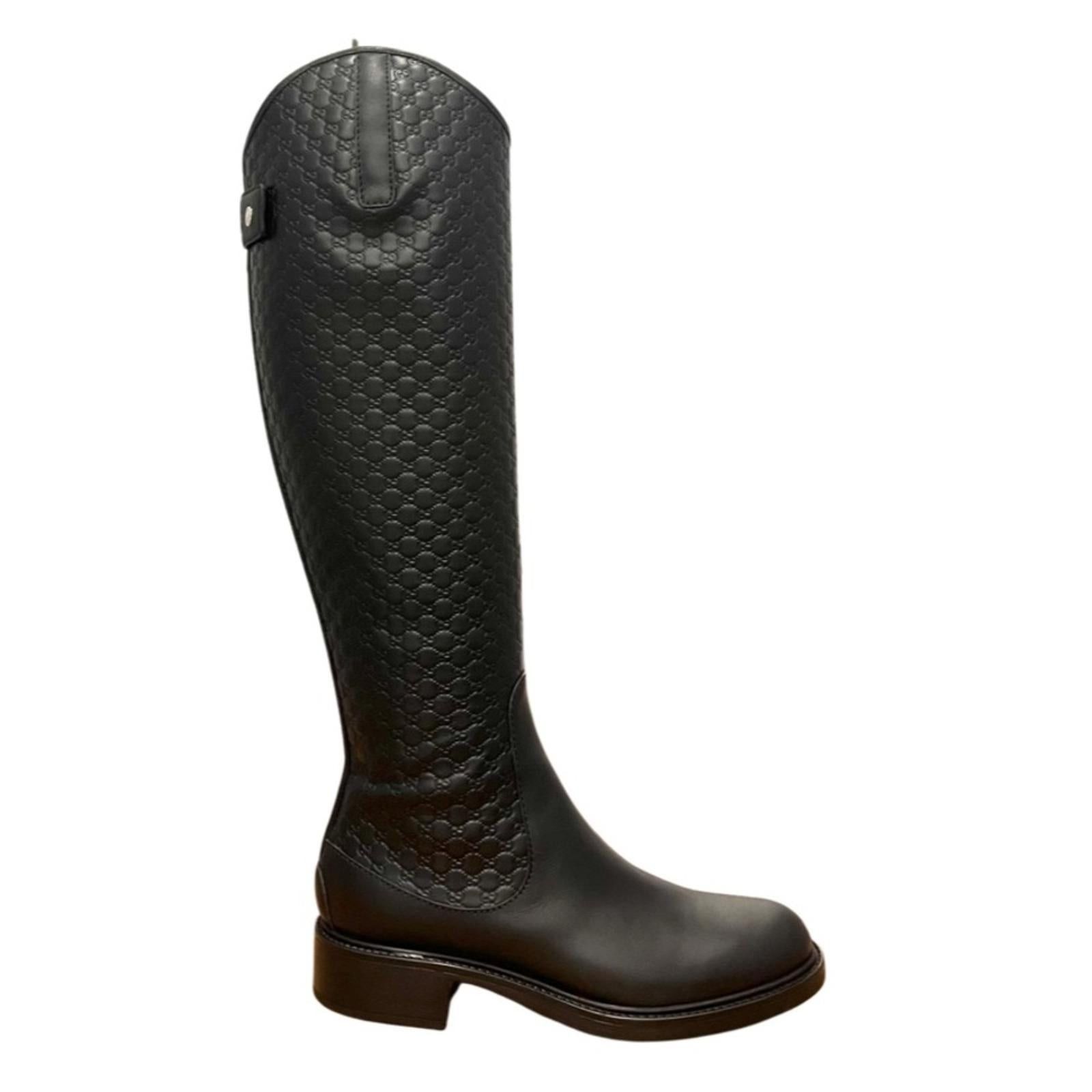 Gucci Micro GG Supreme Knee Boots SIZE 36.5