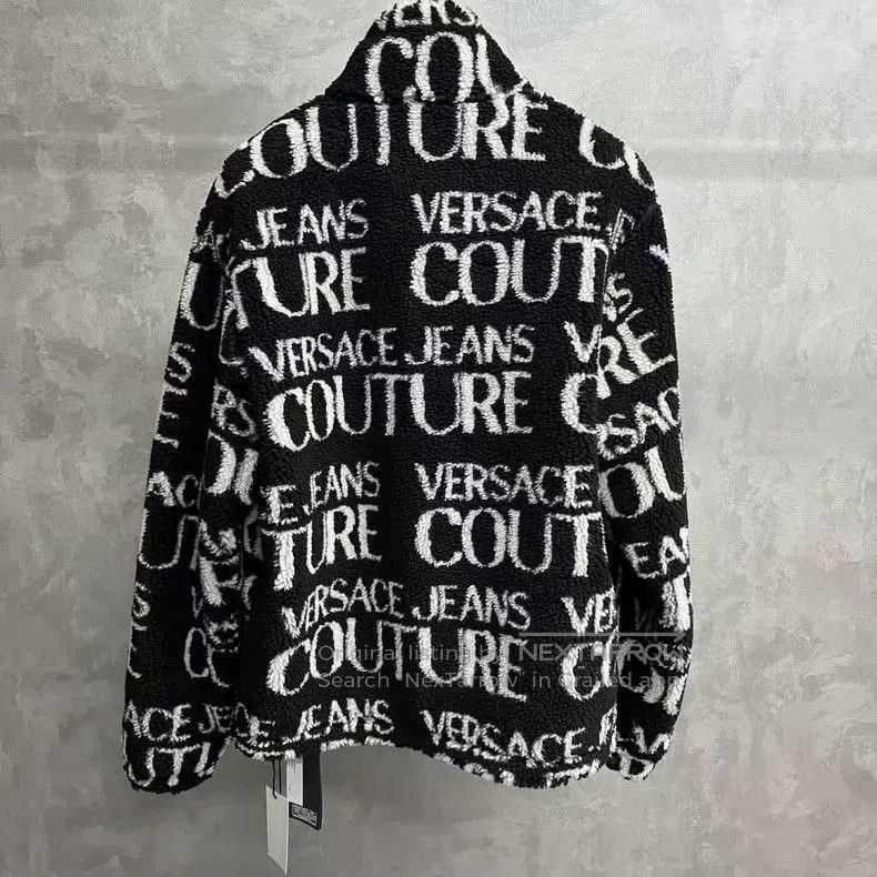 Versace Versace Black Logo Print Long Sleeve Jacket. Size US XS / EU 42 / 0 - 2 Thumbnail