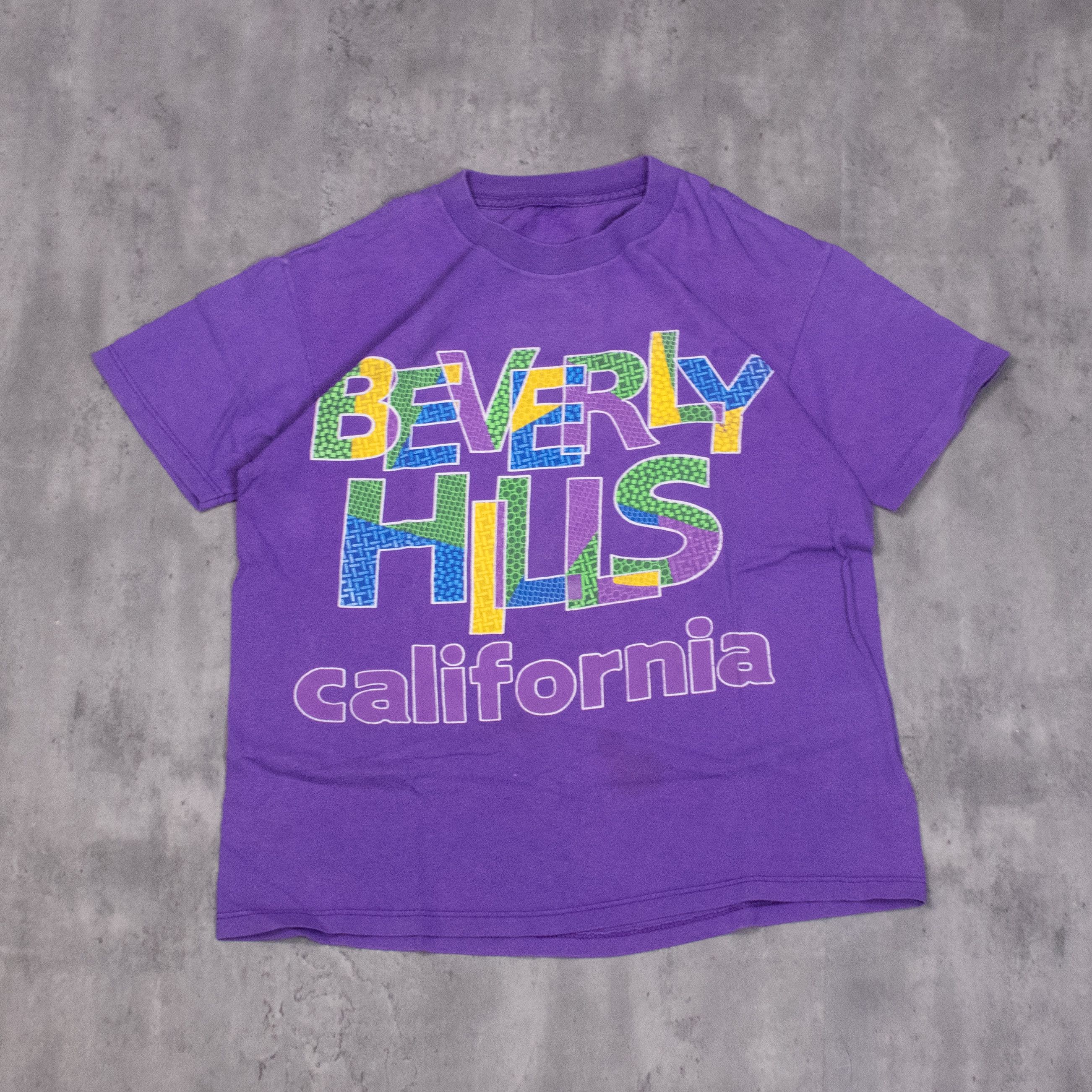 Vintage Vintage 1990’s Beverly Hills California Single Stitch Tee Size US S / EU 44-46 / 1 - 3 Thumbnail