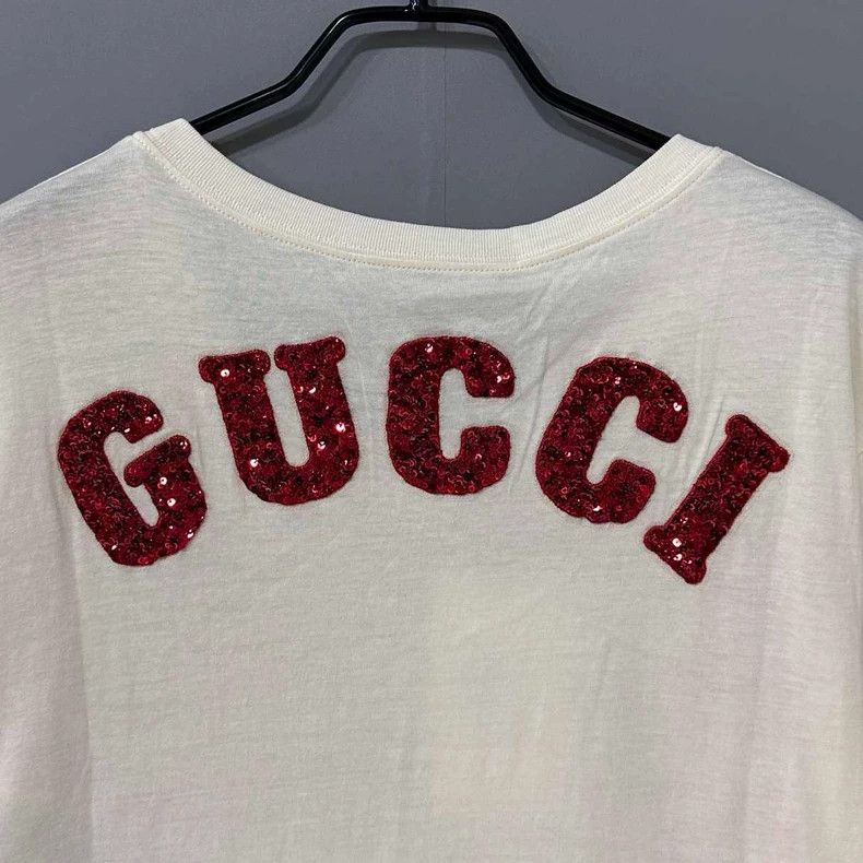 Gucci Gucci Flash logo on the back, graffiti short sleeves Size S / US 4 / IT 40 - 4 Thumbnail