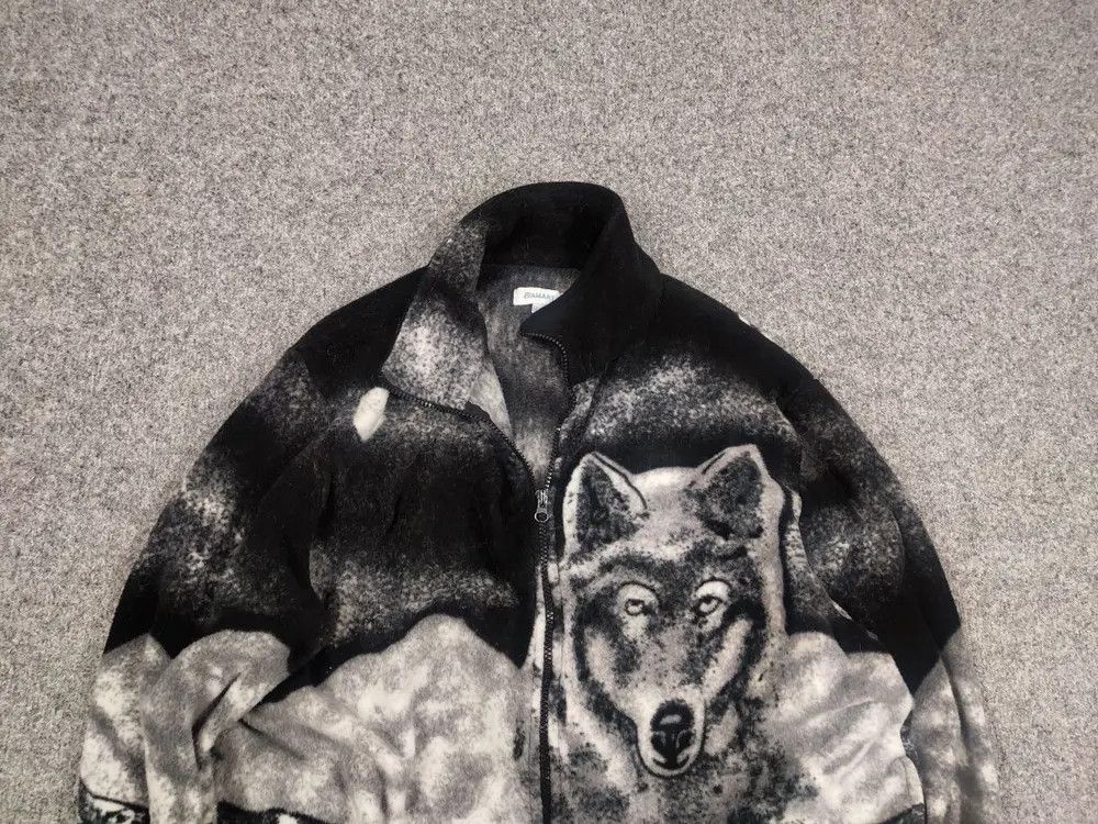 Japanese Brand Vintage Supreme Style Woolf Art Fleece Zip Light Jacket Y2K Size US M / EU 48-50 / 2 - 2 Thumbnail