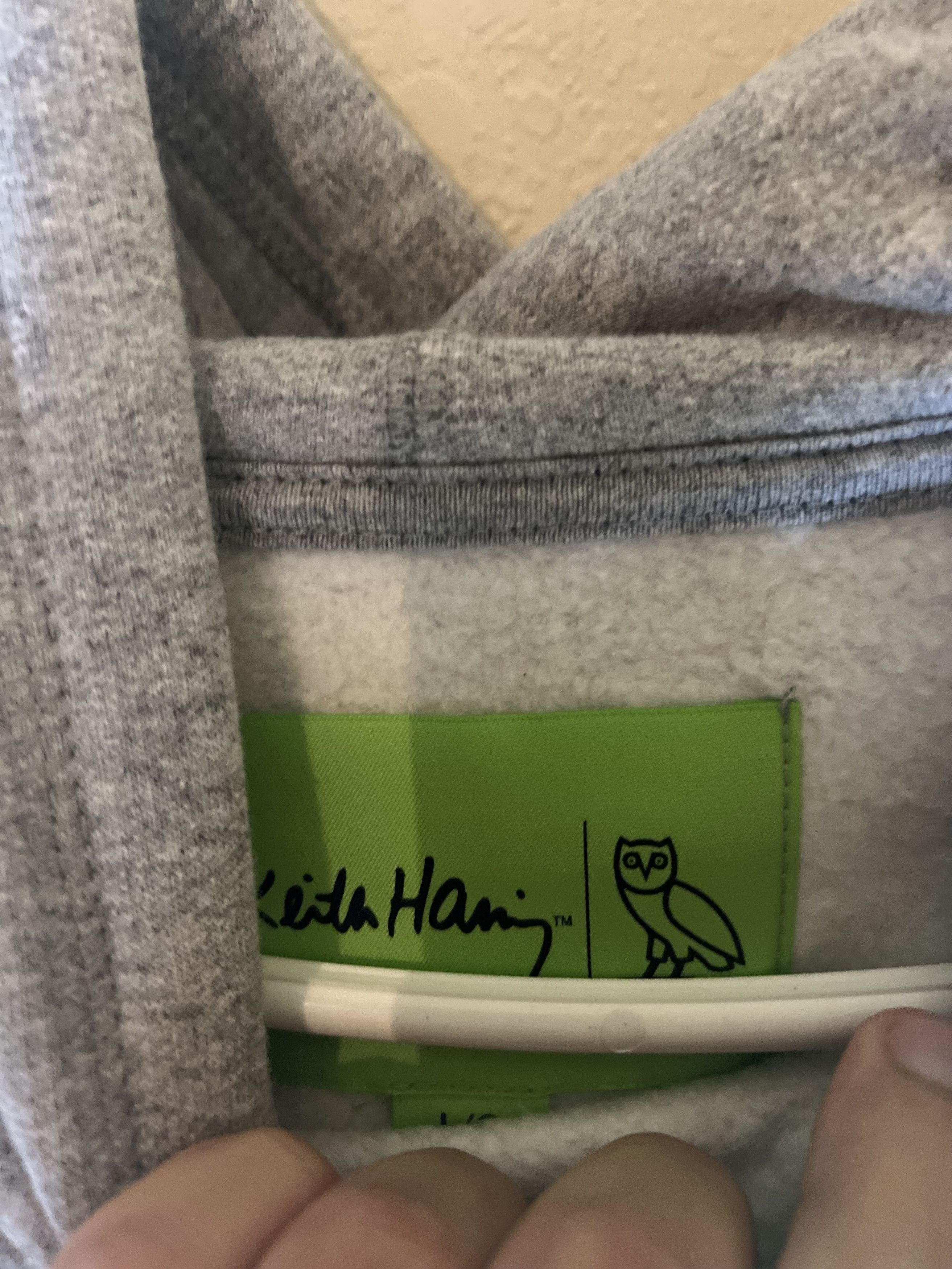 Keith Haring × October's Very Own OVO x Keith Haring Hoodie Heather Grey Size US L / EU 52-54 / 3 - 6 Thumbnail