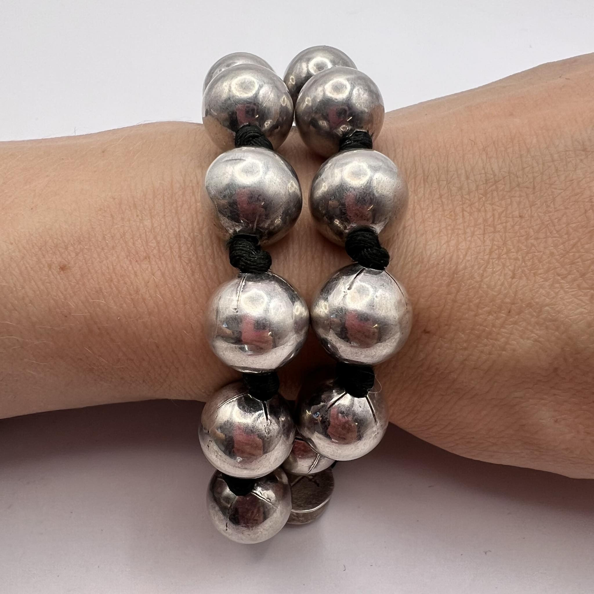 Vintage Vintage Sterling Silver 925 Beads Jewelry Necklace Size ONE SIZE - 8 Thumbnail