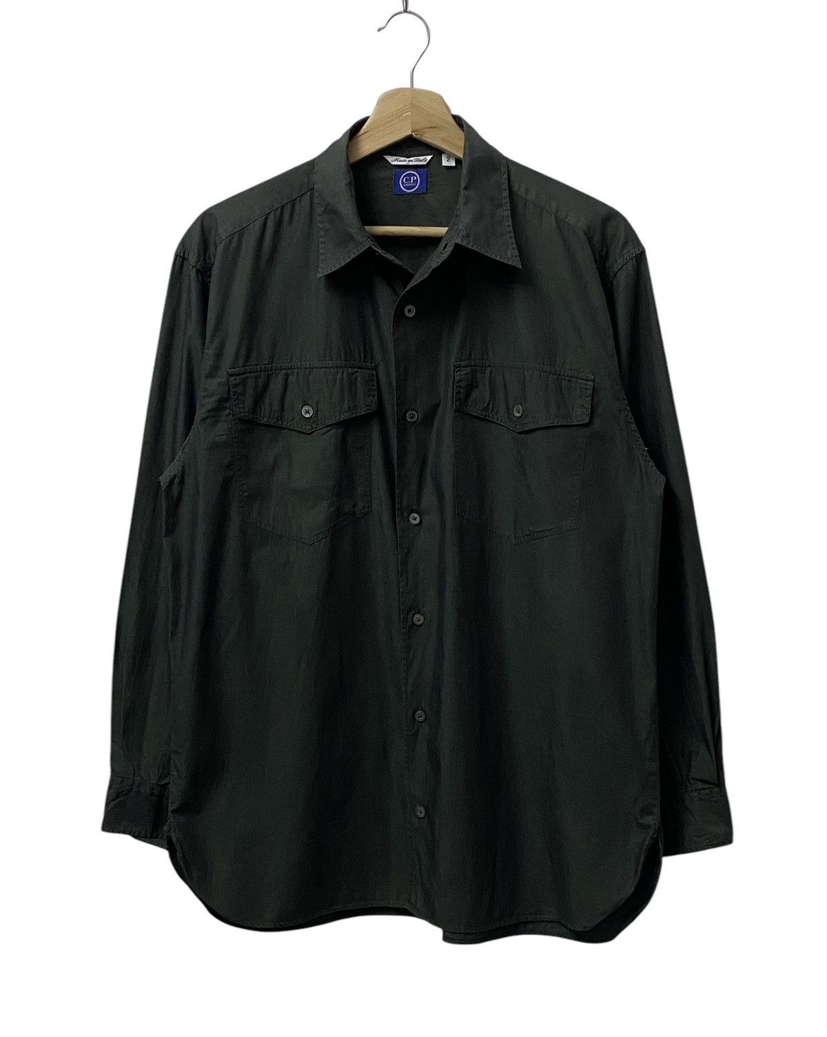 C.P. Company × Vintage Vintage 1995 C.P COMPANY Long Sleeve Shirt Button Ups Size US M / EU 48-50 / 2 - 2 Thumbnail