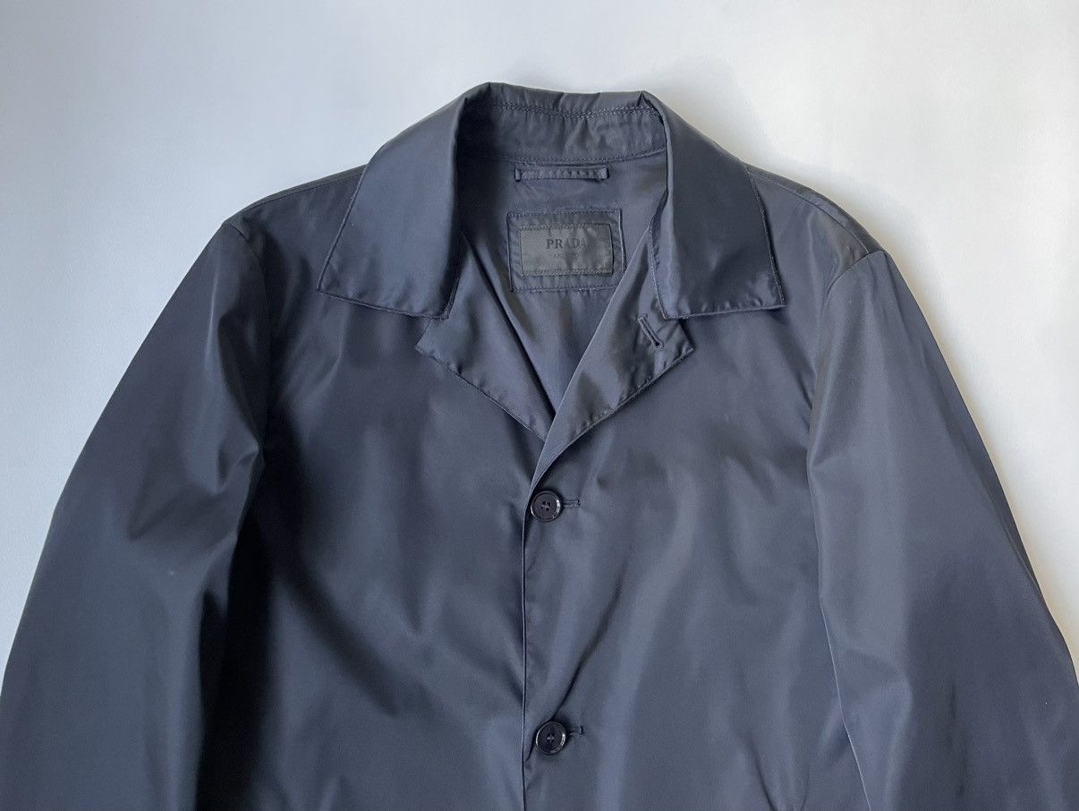 Prada S/S 13 Dark Blue Nylon Mac Size US M / EU 48-50 / 2 - 2 Thumbnail