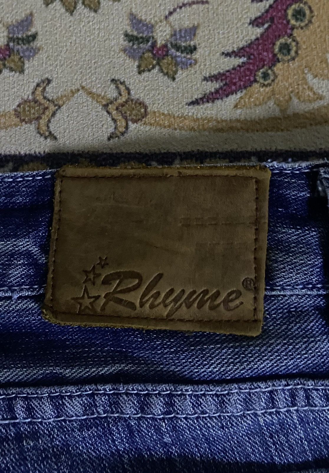 If Six Was Nine × Japanese Brand × Le Grande Bleu (L.G.B.) Japanese Brand RHYME Distressed Denim Pant Size US 33 - 13 Thumbnail