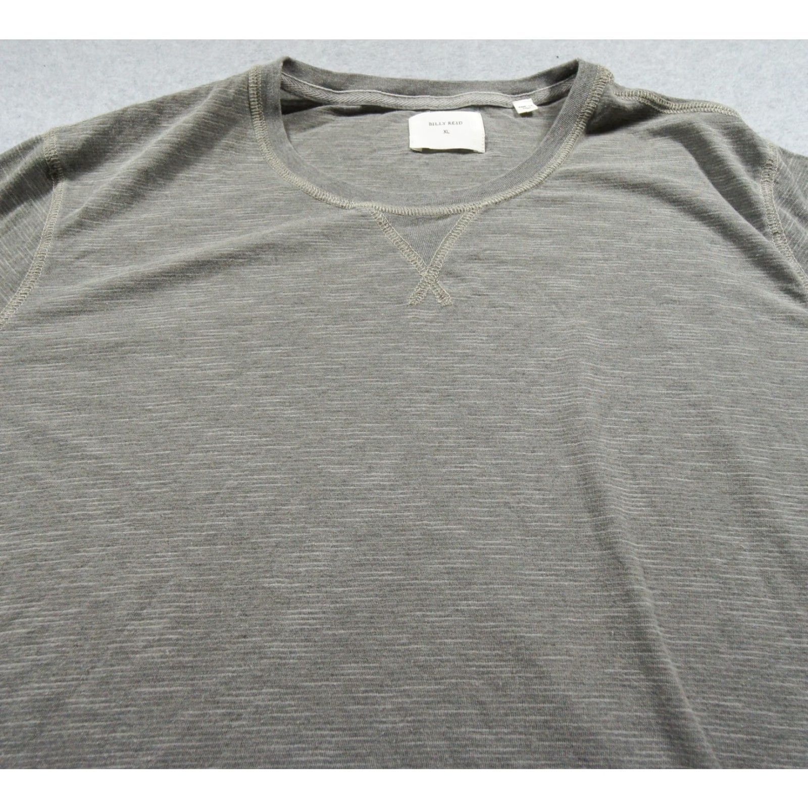 Billy Reid Billy Reid Shirt Mens XL Gray Long Sleeve Lightweight Crewneck Casual Adult Shirt Size US XL / EU 56 / 4 - 4 Thumbnail