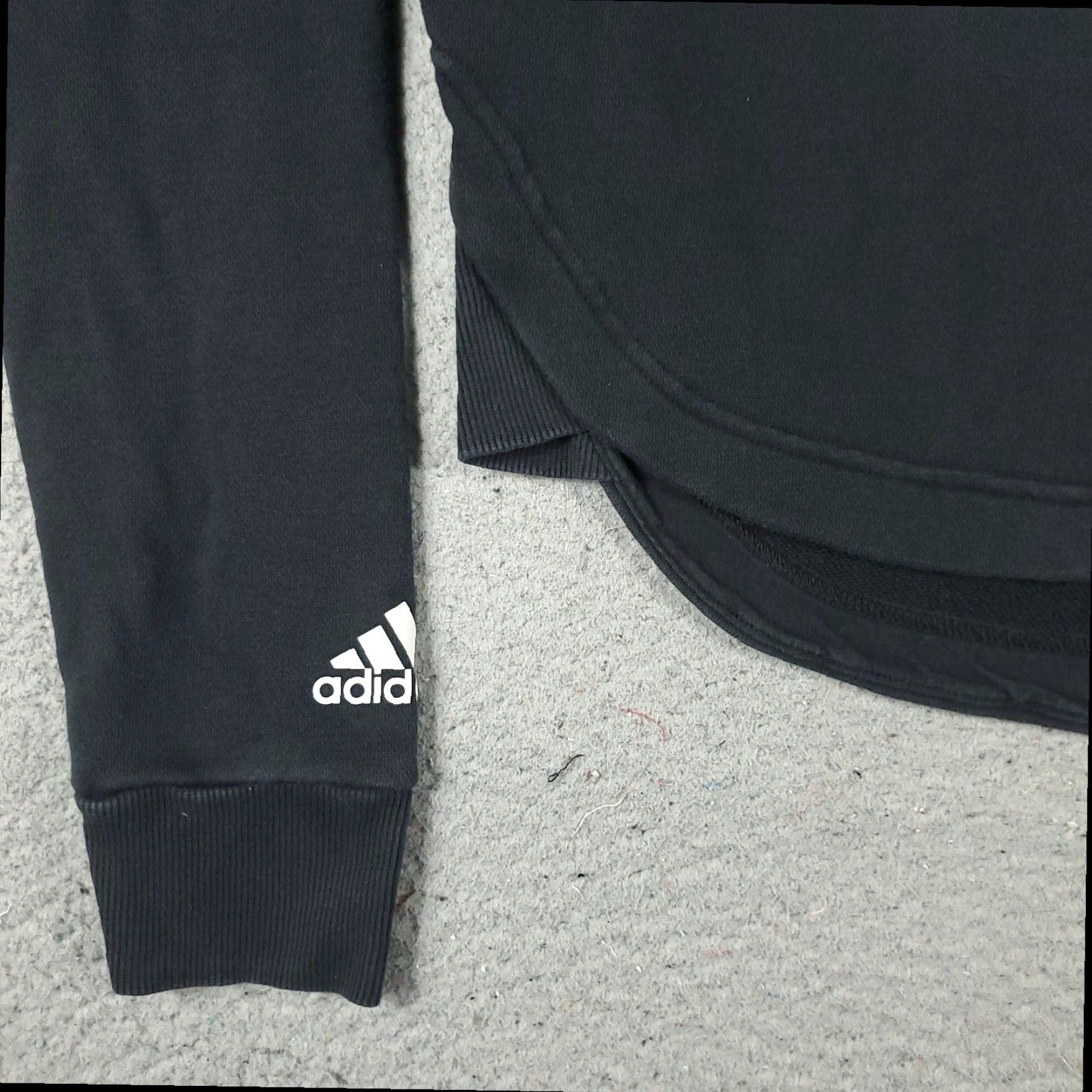 Adidas Adidas Women's Hoodie XS Black Cotton Blend Pullover Sweatshirt Size XS / US 0-2 / IT 36-38 - 3 Thumbnail