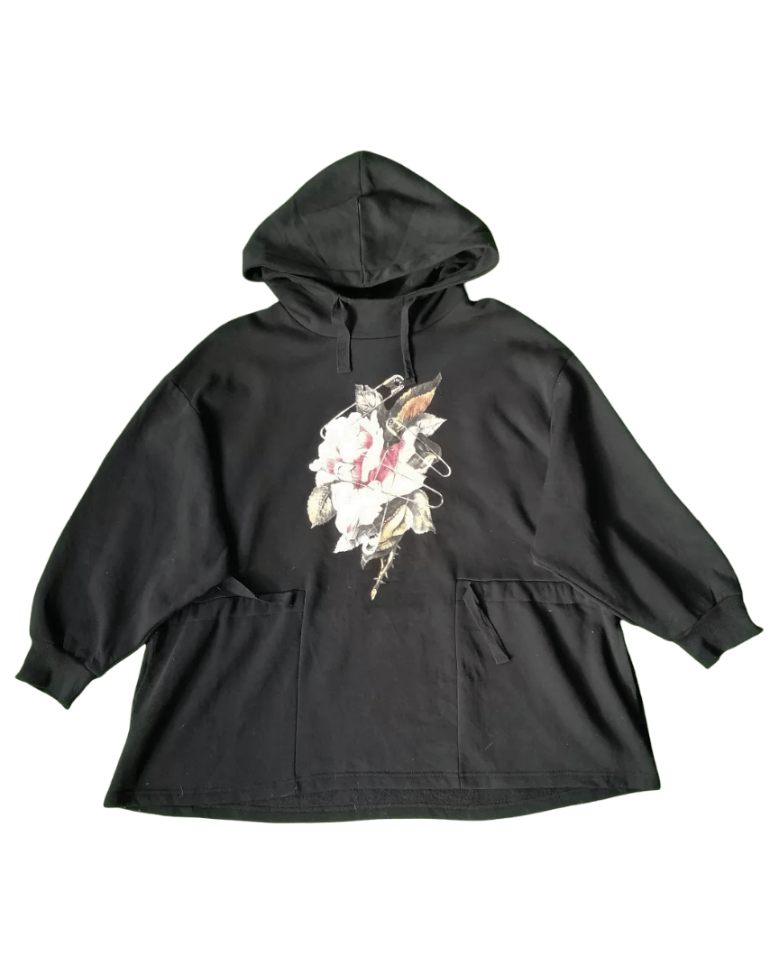 GU × Undercover GU x UNDERCOVER Oversized Hoodie Rose Graphic Size US XXL / EU 58 / 5 - 1 Thumbnail