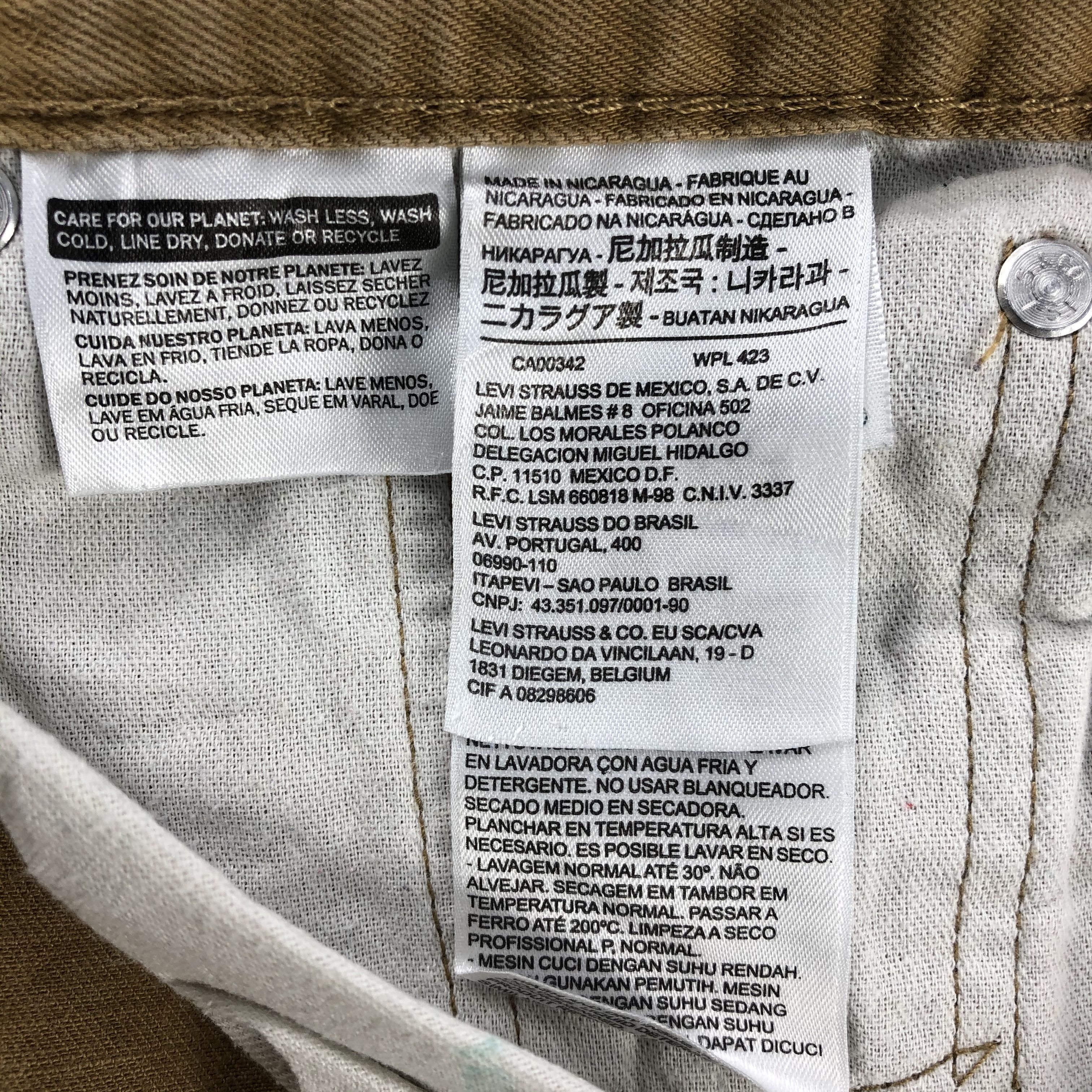 Levi's Vintage Levis 505 Jeans Earth Tone Denim KJ1102 Size US 30 / EU 46 - 12 Thumbnail
