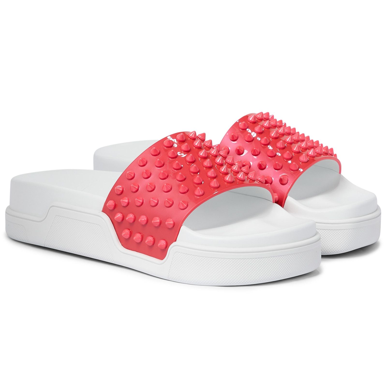 Christian Louboutin Christian Louboutin Pool Fun Donna Flat Pink White Platform Size US 9.5 / IT 39.5 - 1 Thumbnail