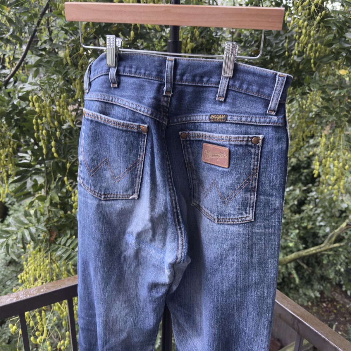 Vintage Thrashed Faded Distressed Wrangler Work Jeans ERD Grunge Size US 30 / EU 46 - 7 Thumbnail