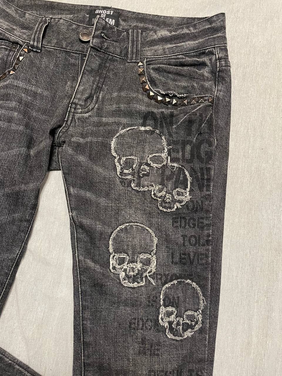 Japanese Brand × Vintage Ghost of Harlem Japanese Y2K Jeans – XXS Fit, Low Rise Size 25" / US 0 / IT 36 - 8 Thumbnail