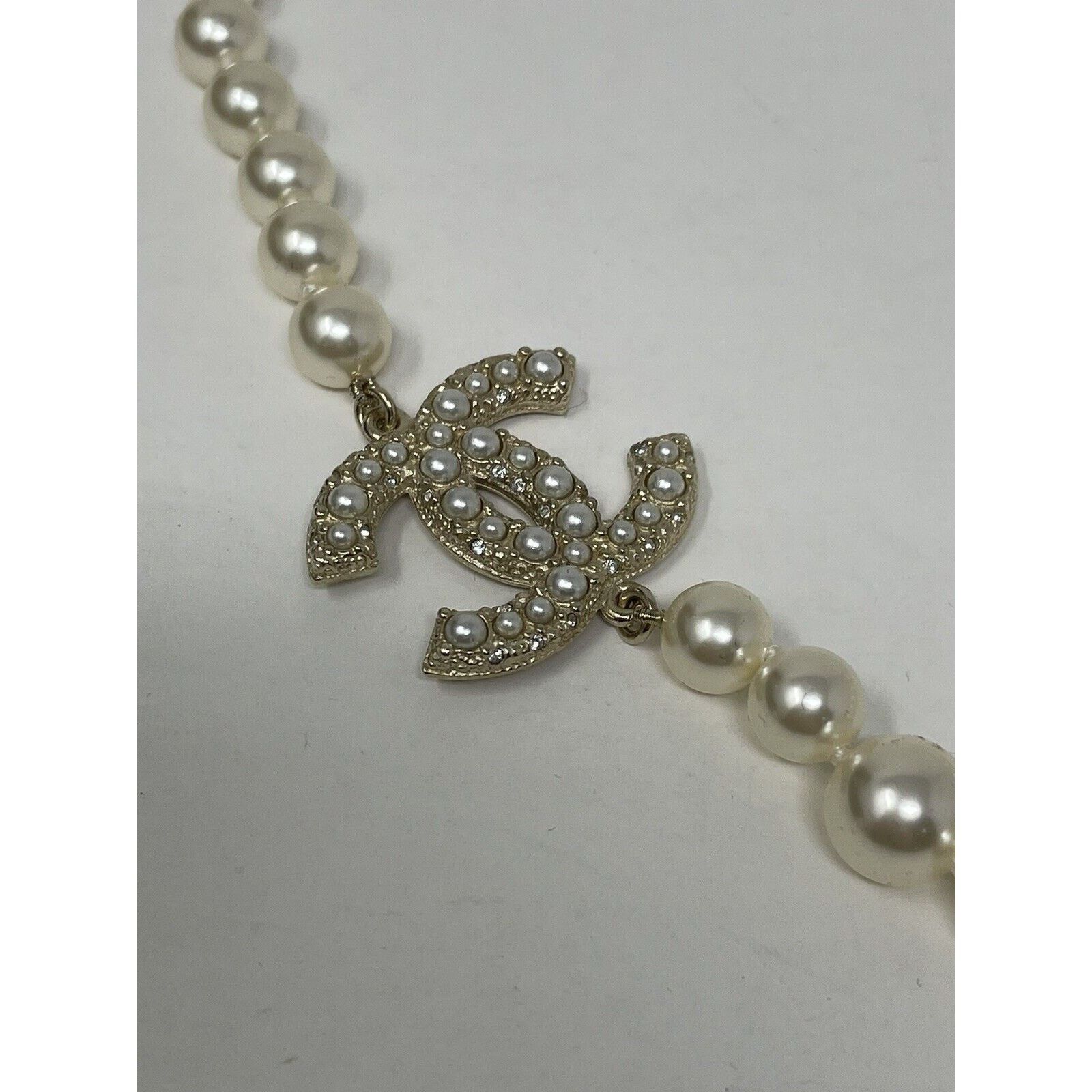 Chanel Chanel Pearl CC Chocker Necklace NWOT Size ONE SIZE - 9 Thumbnail