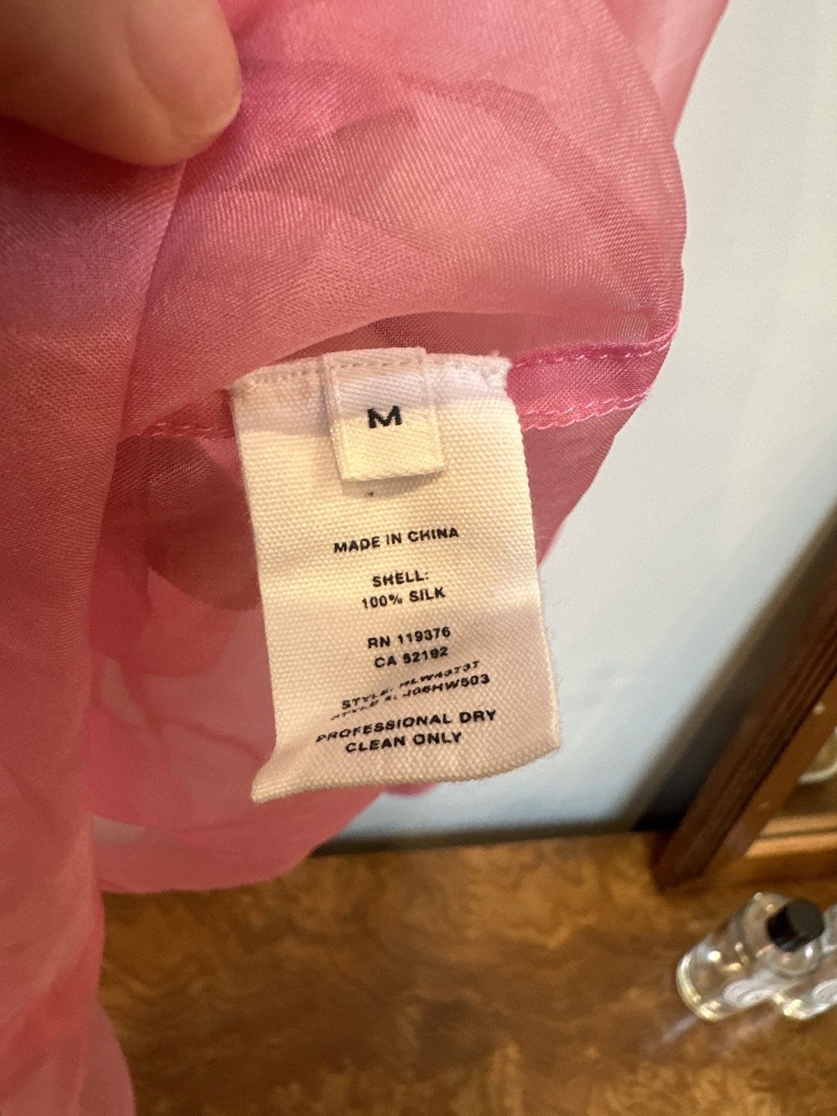Helmut Lang Silk Organza LS Shirt Size S / US 4 / IT 40 - 4 Thumbnail