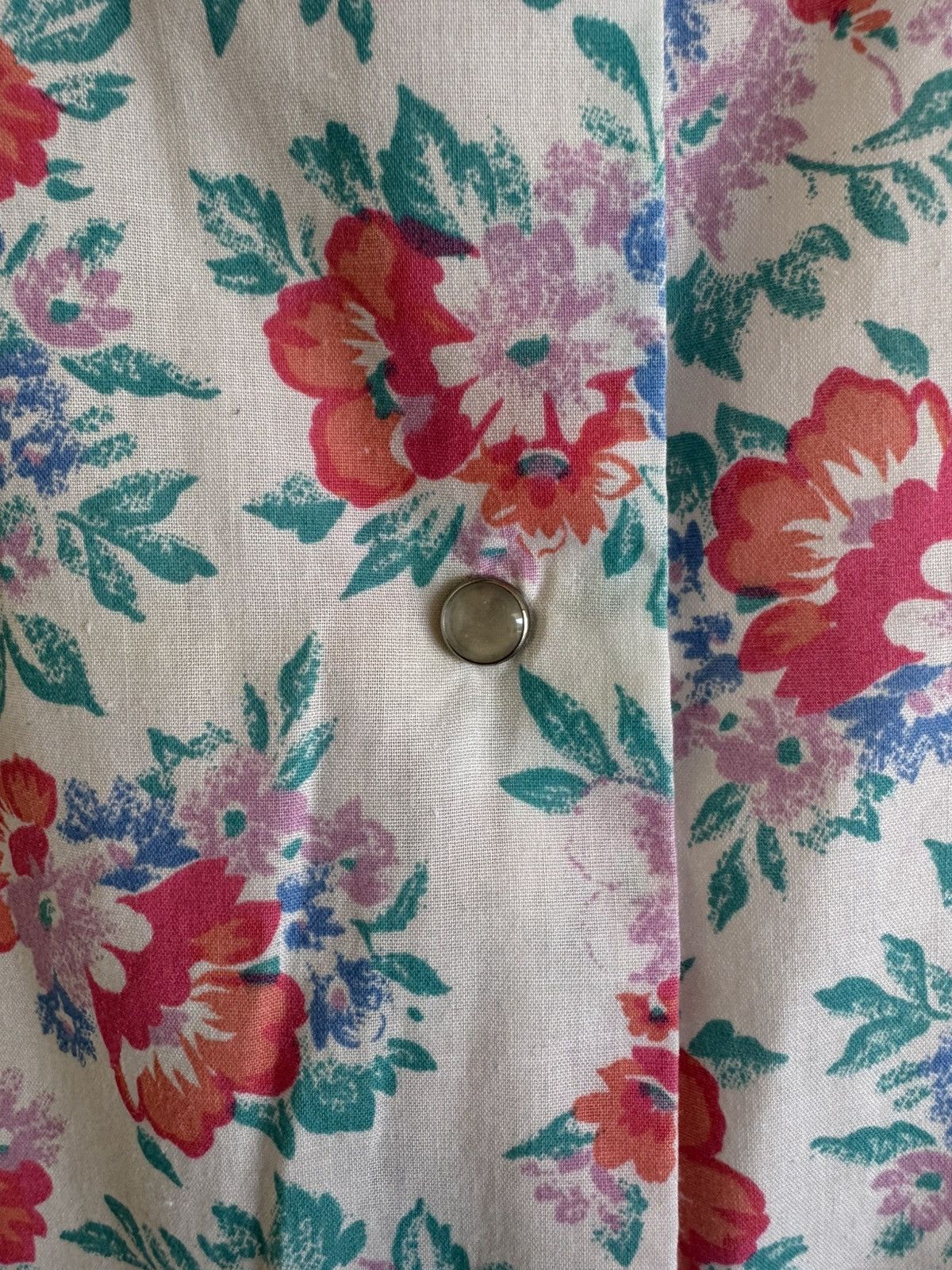 Vintage Coffee Casual women’s floral button up vintage pajama nighty Size ONE SIZE - 6 Thumbnail