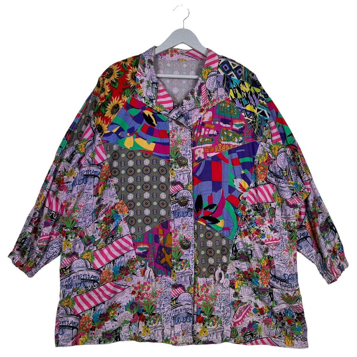 Japanese Brand 🔥 VINTAGE JAPANESE HARAJUKU STYLE PATCWORK JACKET Size US M / EU 48-50 / 2 - 2 Thumbnail