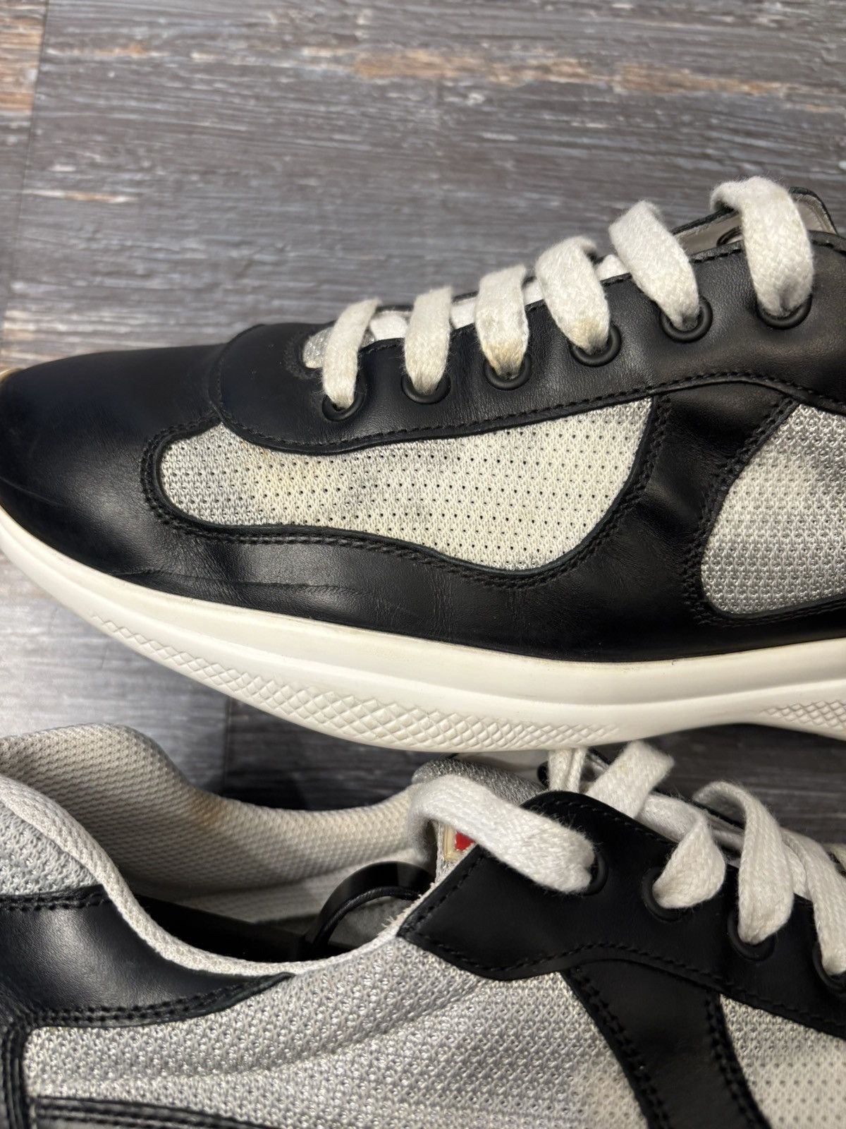 Prada Prada Americas Cup Black Leather size 10 Size US 10 / EU 43 - 3 Thumbnail