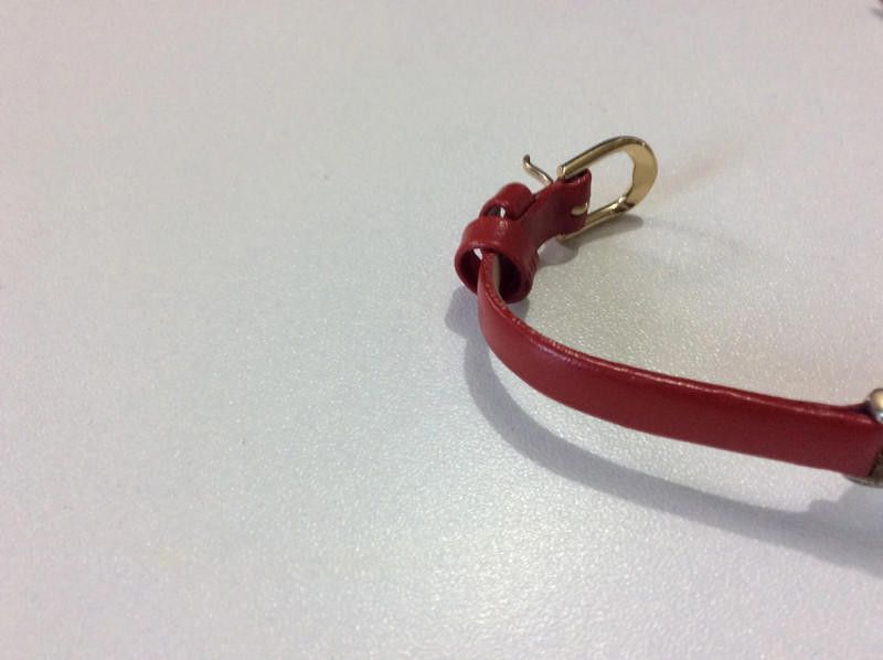 Designer olivia ladies gold dial red leather strap watch Size ONE SIZE - 2 Thumbnail