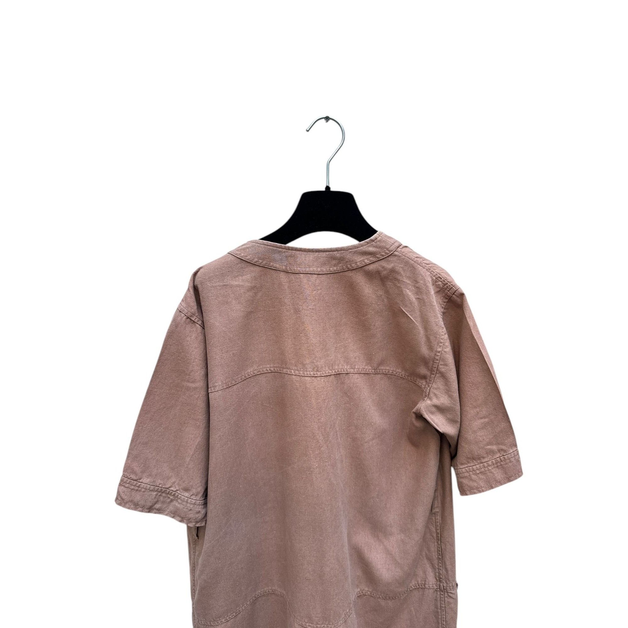 Yves Saint Laurent Vintage Brown Linen Dress Size M / US 6-8 / IT 42-44 - 4 Thumbnail