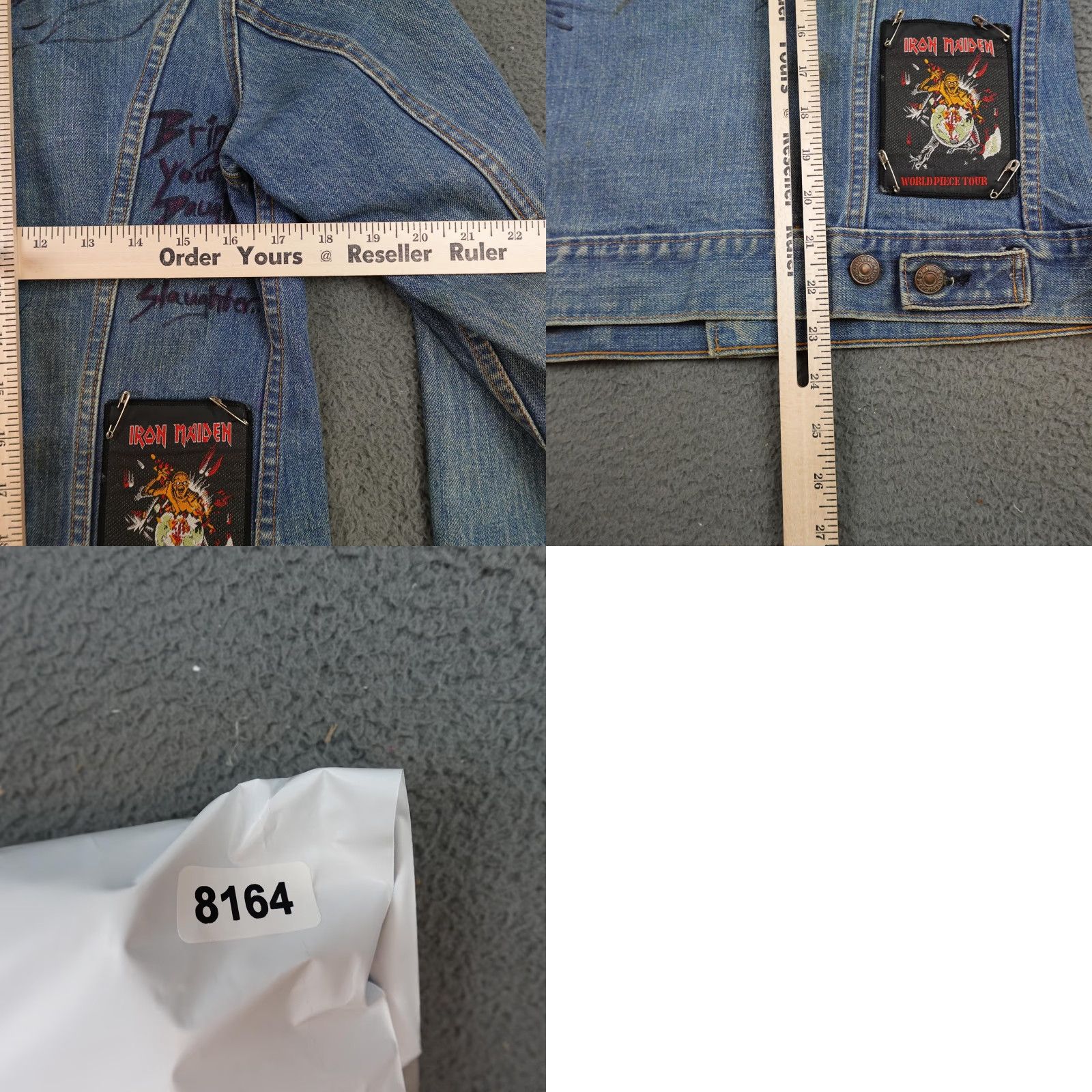Levi's VINTAGE Levi's Trucker Jacket Mens Medium Blue Denim Band Patches 70s Metal Rock Punk 80s Concert Casual Mens Size US M / EU 48-50 / 2 - 9 Thumbnail