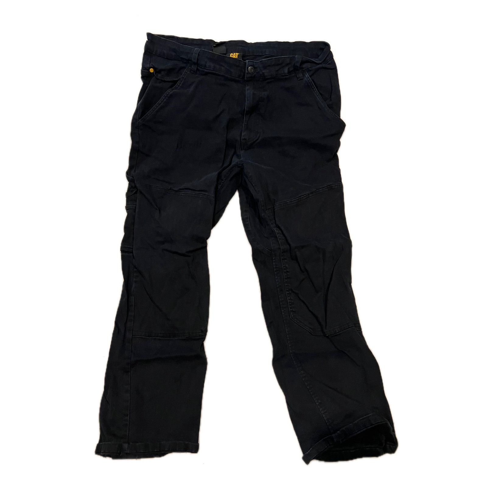 Caterpillar Caterpillar Black Cargo Carpenter Work Jeans Mens 40x30 Size US 40 / EU 56 - 1 Thumbnail