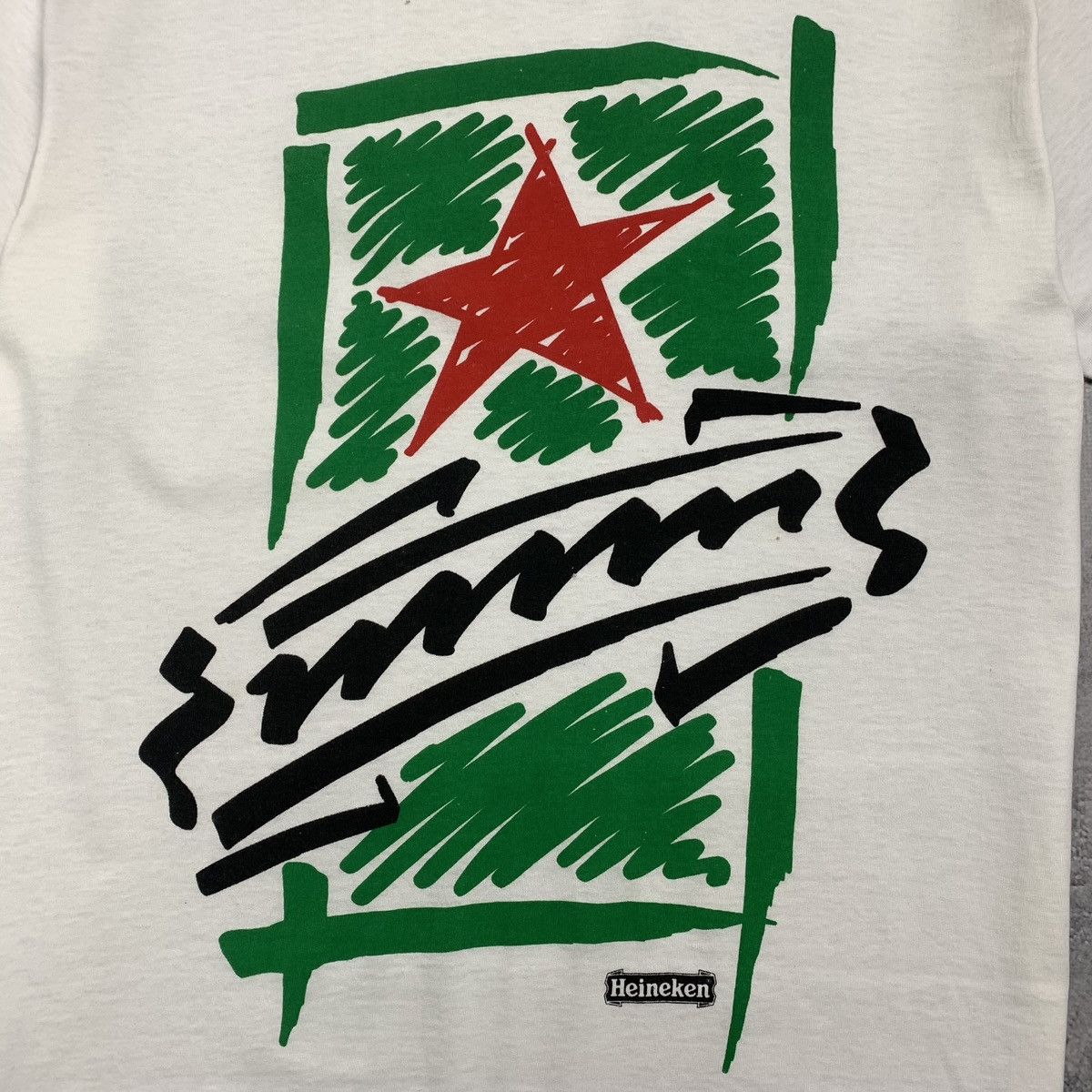 Vintage Vintage Heineken Beer Graphic Tee Single Stitch Size XL Size US XL / EU 56 / 4 - 6 Thumbnail