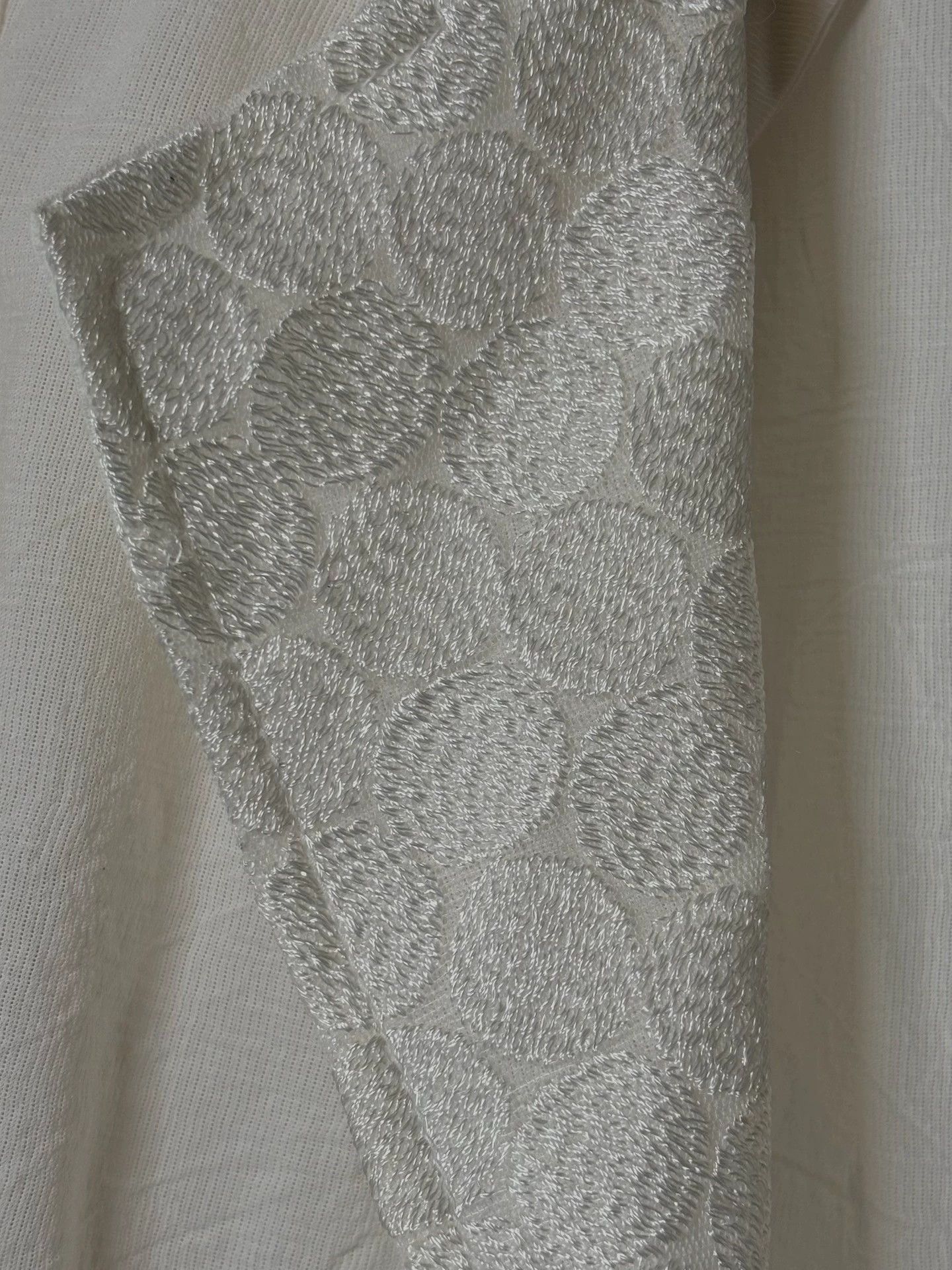 Ann Demeulemeester Ann Demeulemeester White Jacquard Embroidered Short Jacket Size S / US 4 / IT 40 - 3 Thumbnail