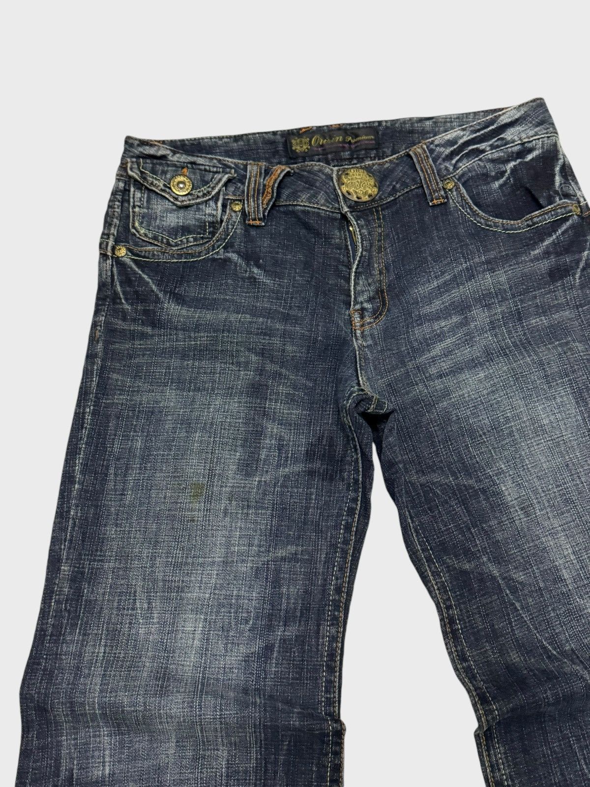 Hysteric Glamour × Le Grande Bleu (L.G.B.) × Vintage FLARE ORIRIN DENIM EMBROIDERY BOOT CUT DENIM Size US 31 - 4 Thumbnail