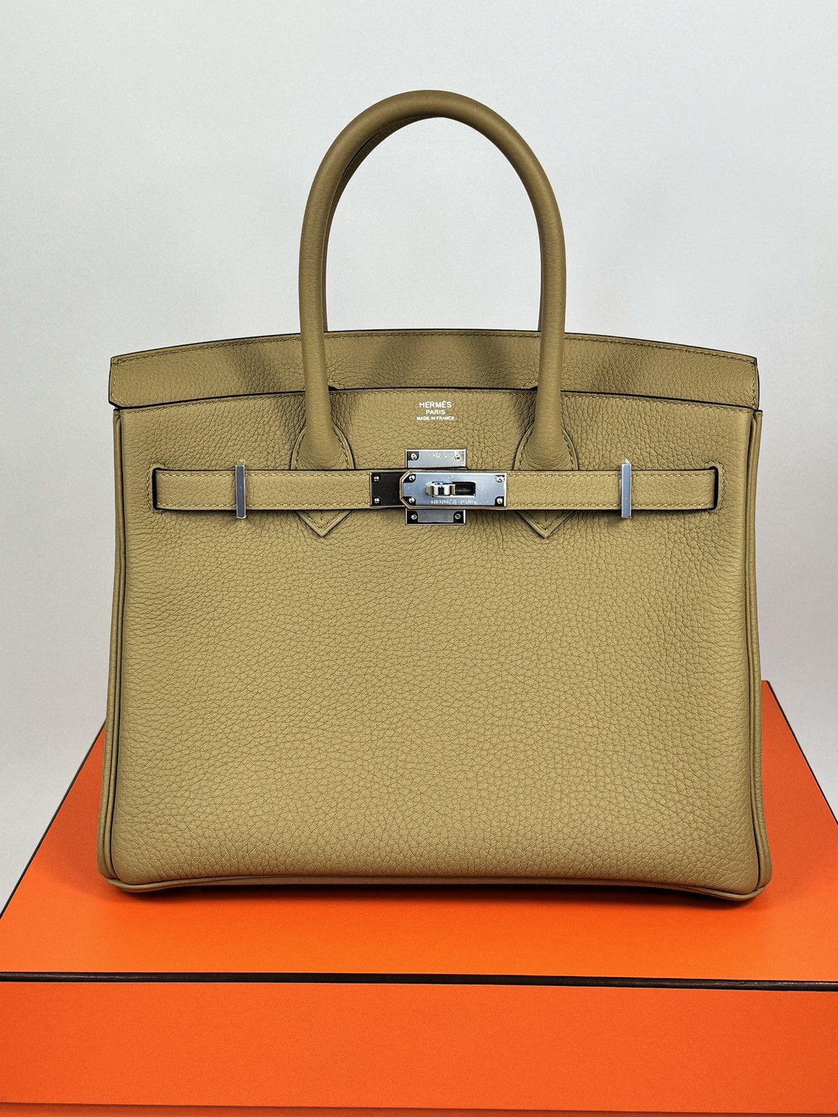 BIRKIN 30 K STAMP POUSSIERE TOGO BAG