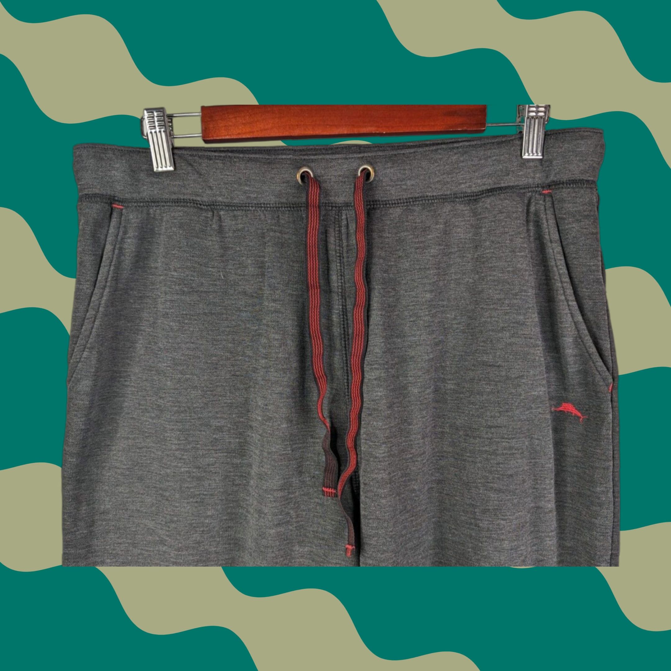 Tommy Bahama Tommy Bahama Pants Mens Large Grey Sweatpants Lounge Drawstring Casual Size US 33 - 1 Thumbnail