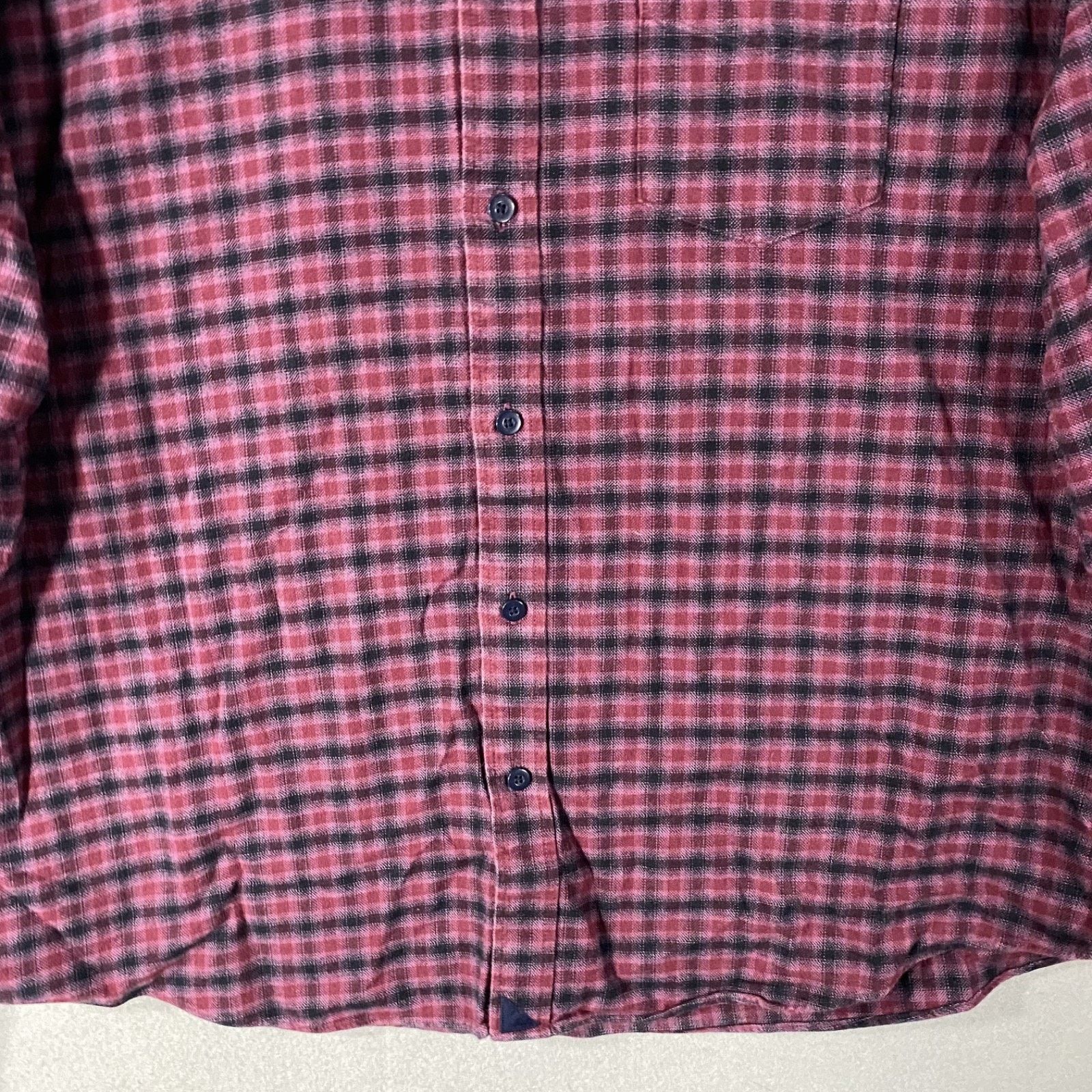 UNTUCKit Untuckit Plaid Flannel Button Up Long Sleeve Shirt Purple XL Size US XL / EU 56 / 4 - 3 Thumbnail