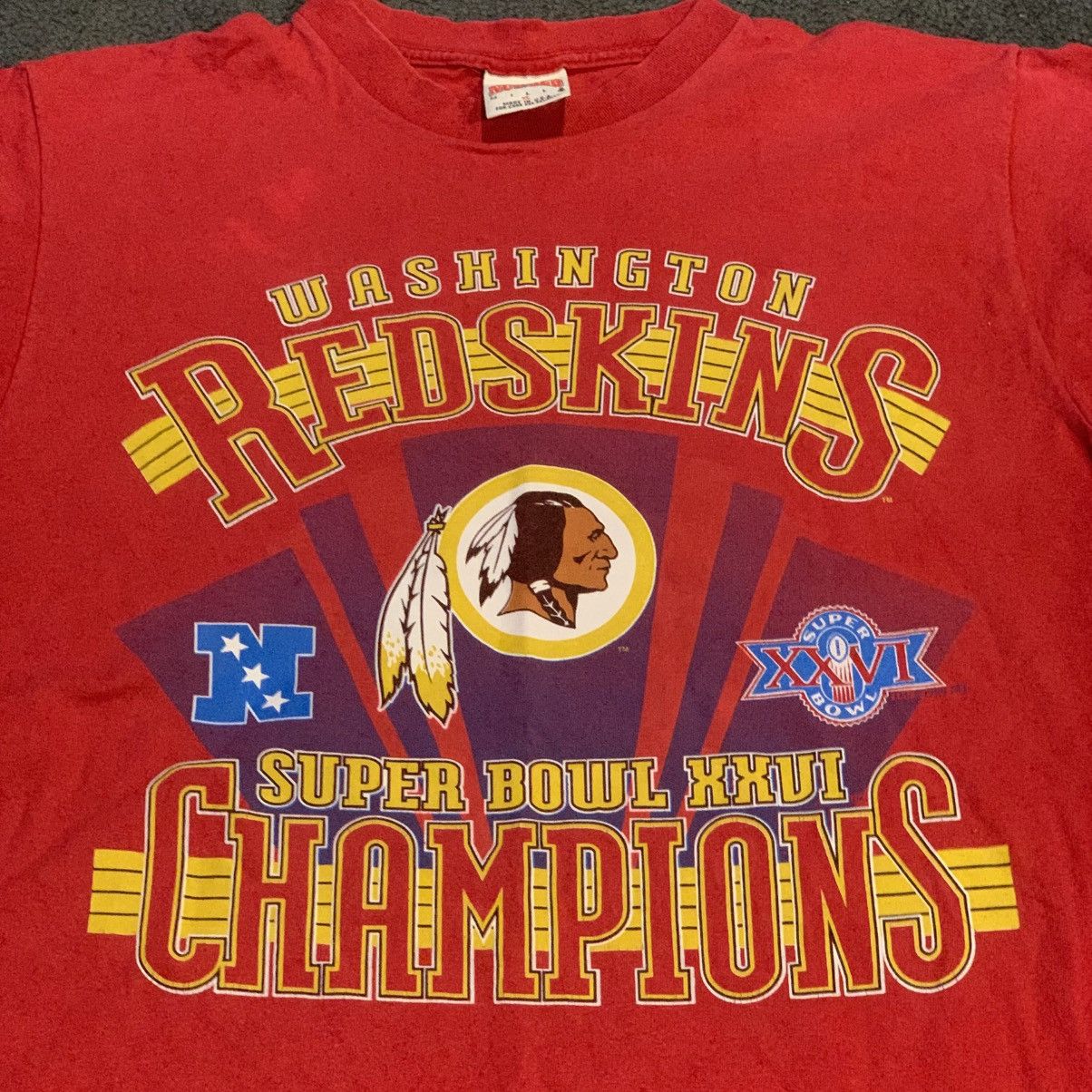 NFL VINTAGE 1991/1992 NFL WASHINGTON REDSKINS CHAMPIONS TEE Size US XL / EU 56 / 4 - 3 Thumbnail