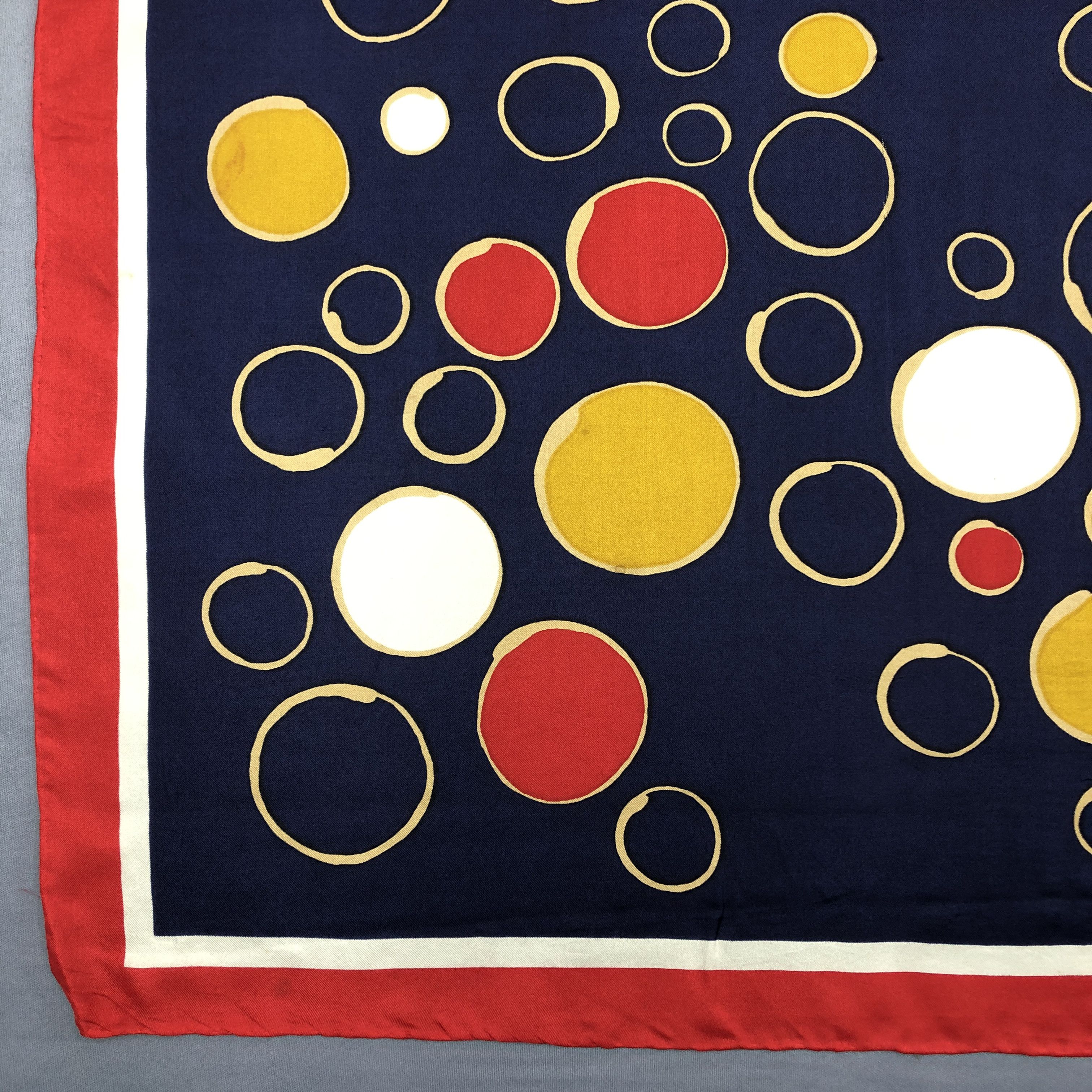 Japanese Brand Vintage Polka Dot SILK Scarf Twill Stole Wraps Scarves Size ONE SIZE - 6 Thumbnail