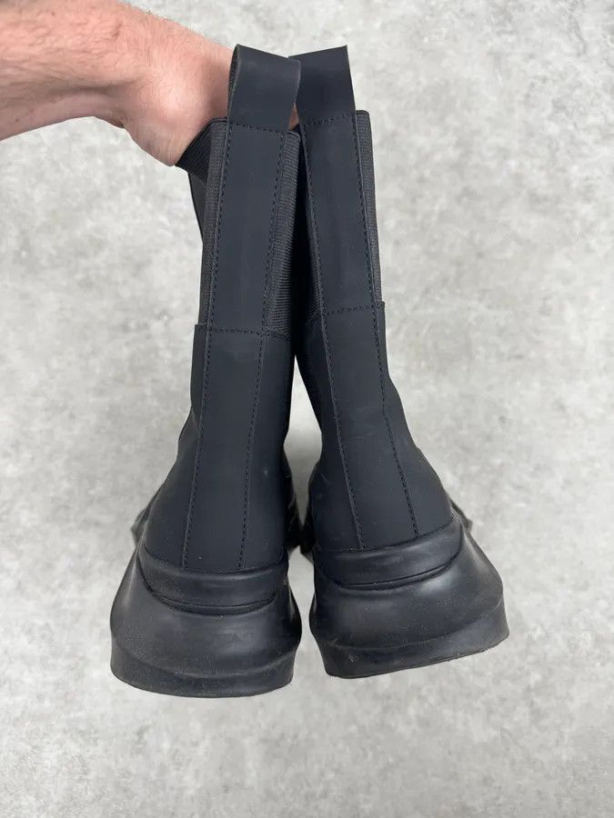 Rick Owens Rick Owens Black Modern Sole Rubber Chelsea Boots Size US 10 / EU 43 - 8 Thumbnail